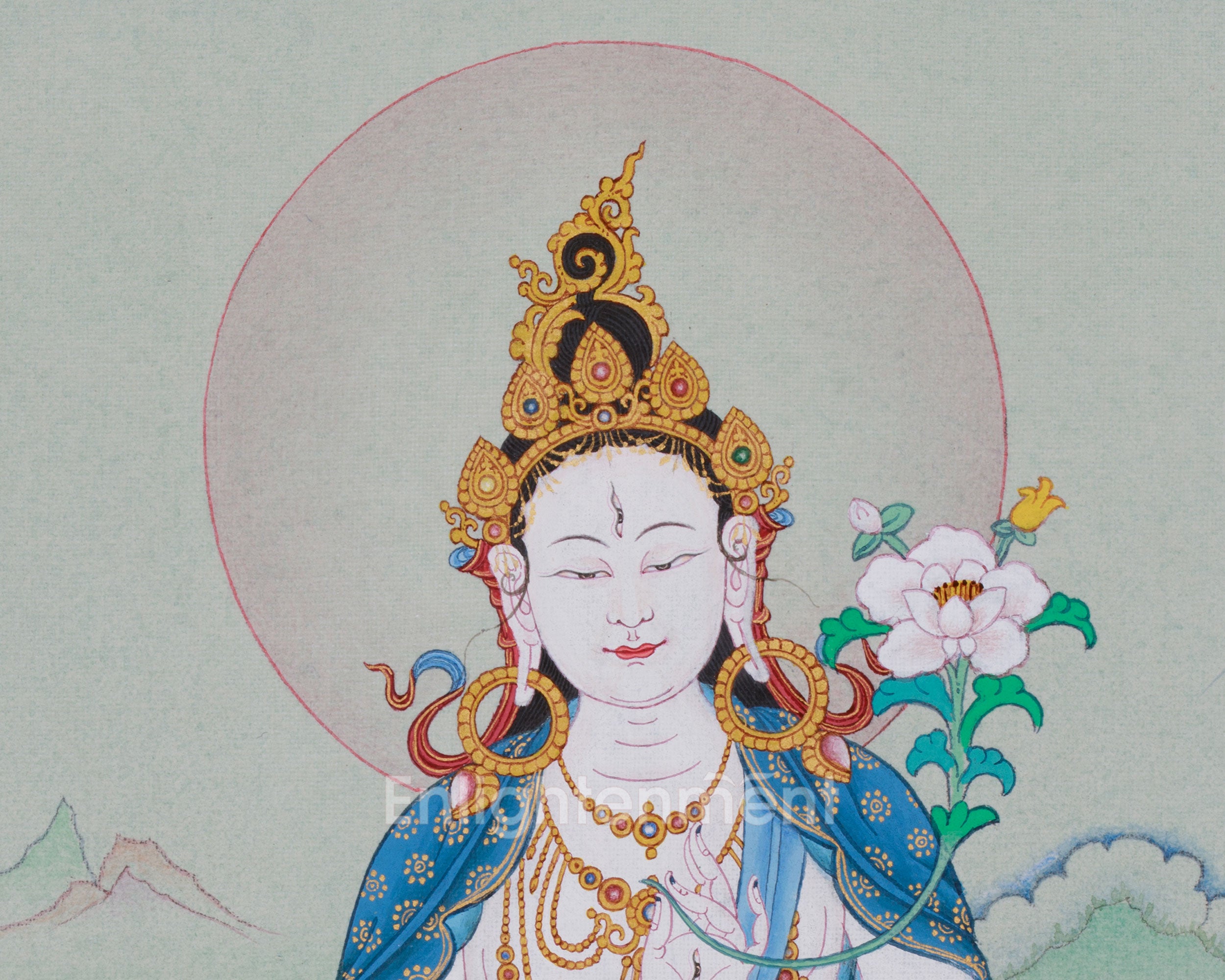 Maa Sita Tara (White Tara) Thangka | Protection, Healing, and Peace