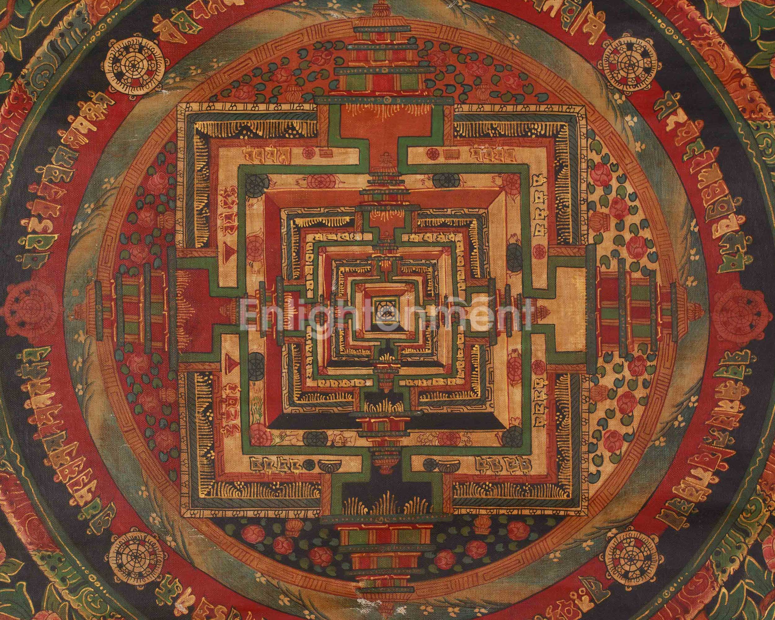Traditional Kalachakra Mandala Art | Spiritual Harmony | Vajrayana Buddhism