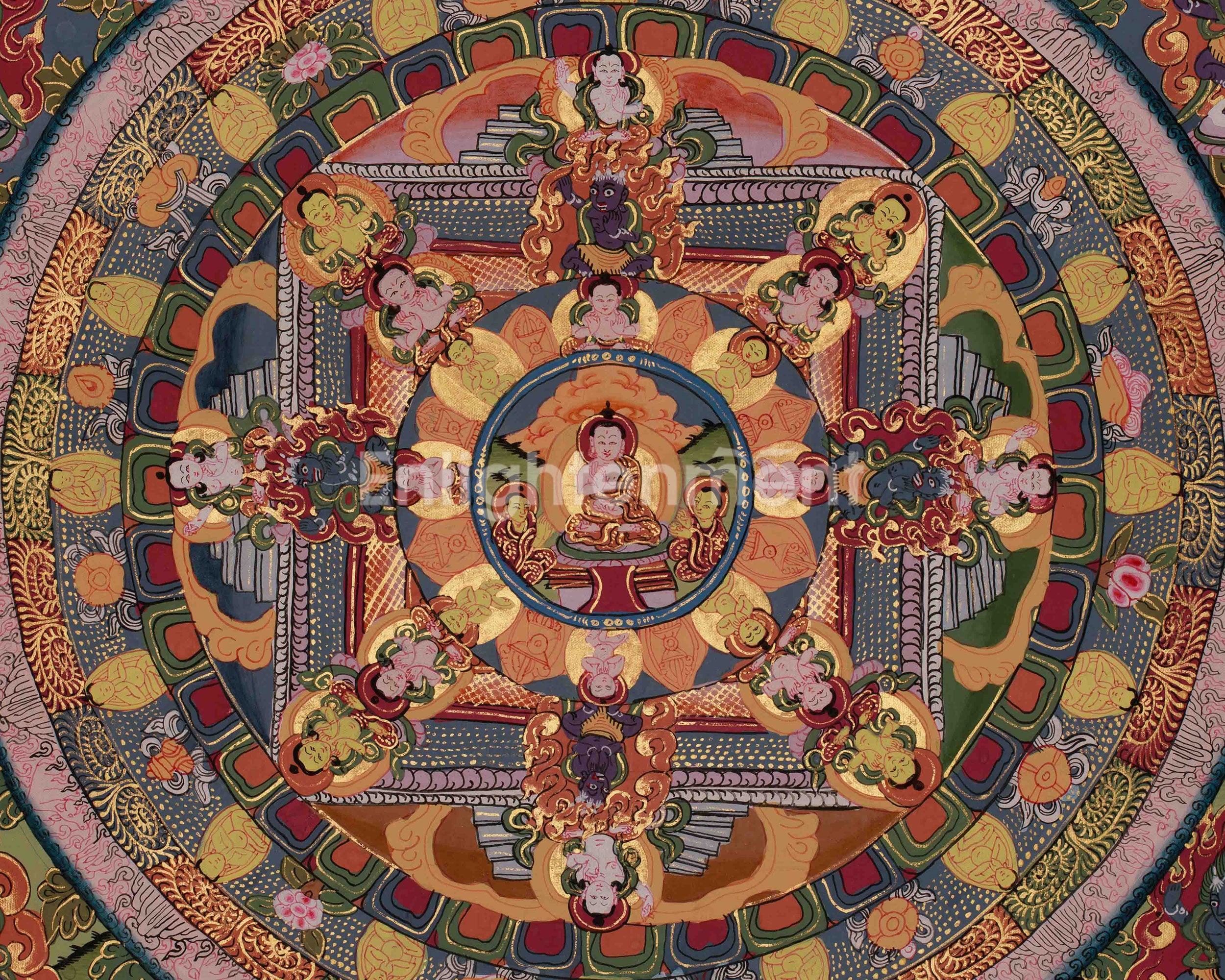 Sacred Buddha Mandala | Himalayan Art Of Peace And Wisdom | Meditation Altar