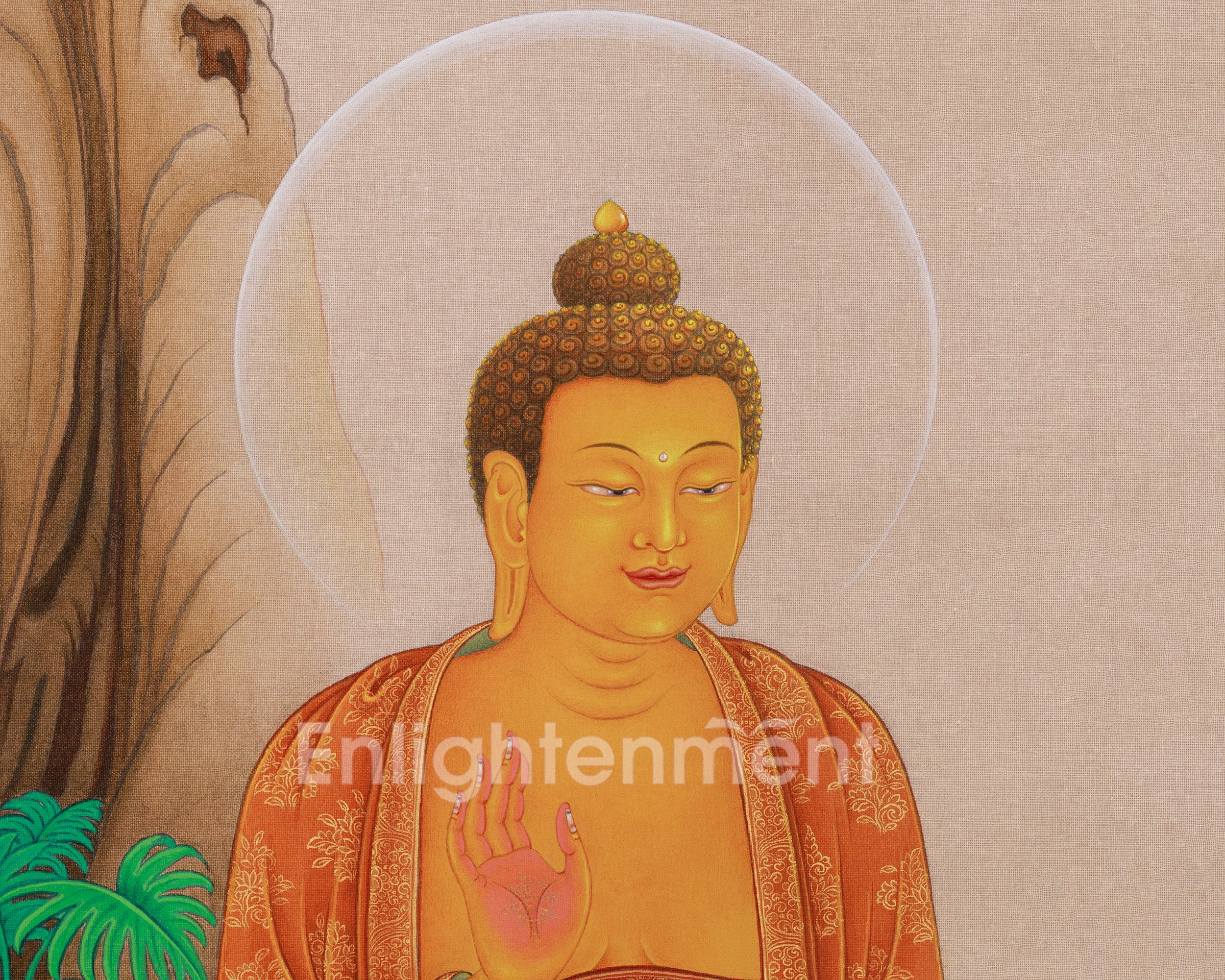 Historical Siddhartha Gautama Buddha Thangka | Dharma Teacher Shakyamuni Buddha
