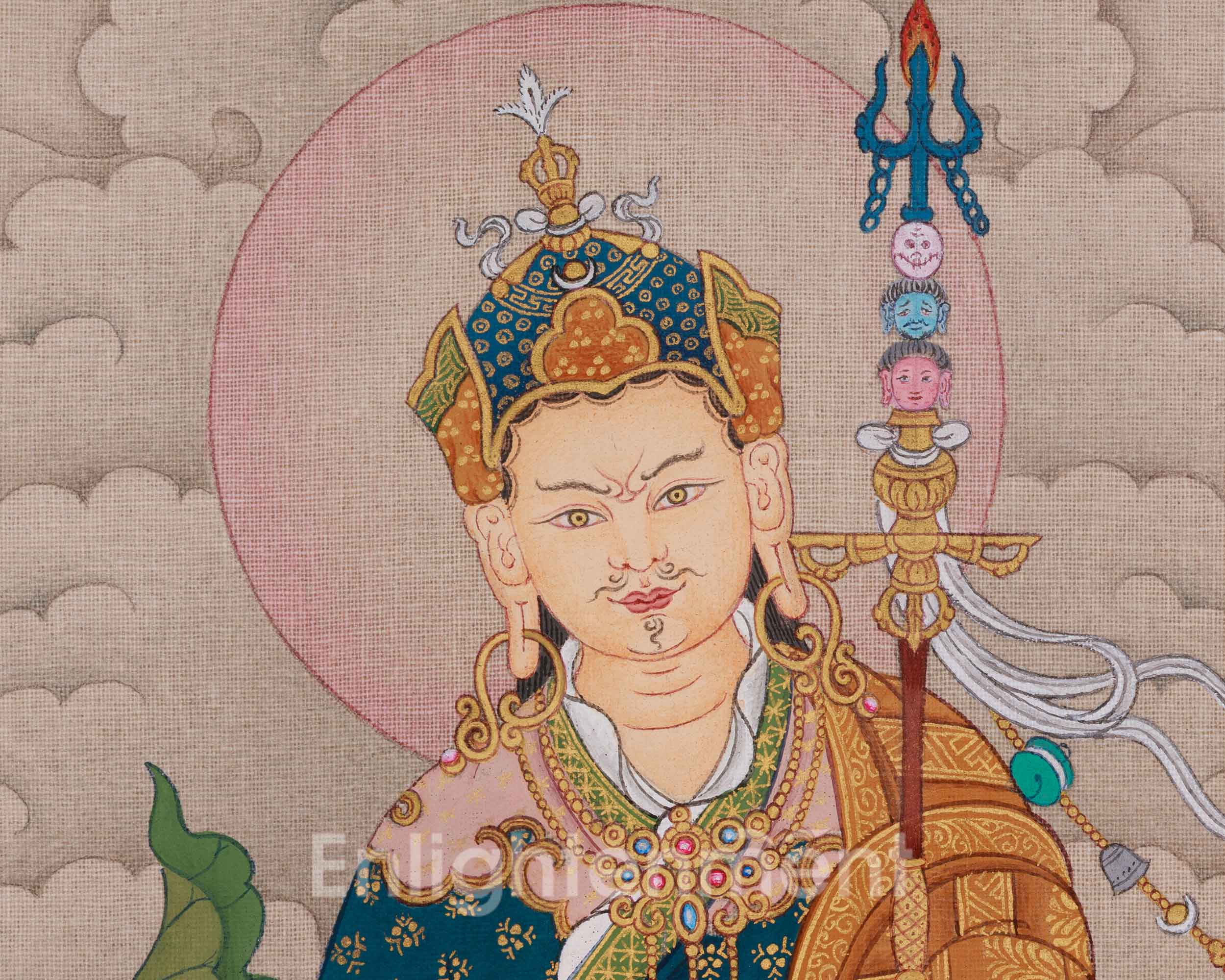 Guru Rinpoche Buddhist Artwork | Padmasambhava Thangka