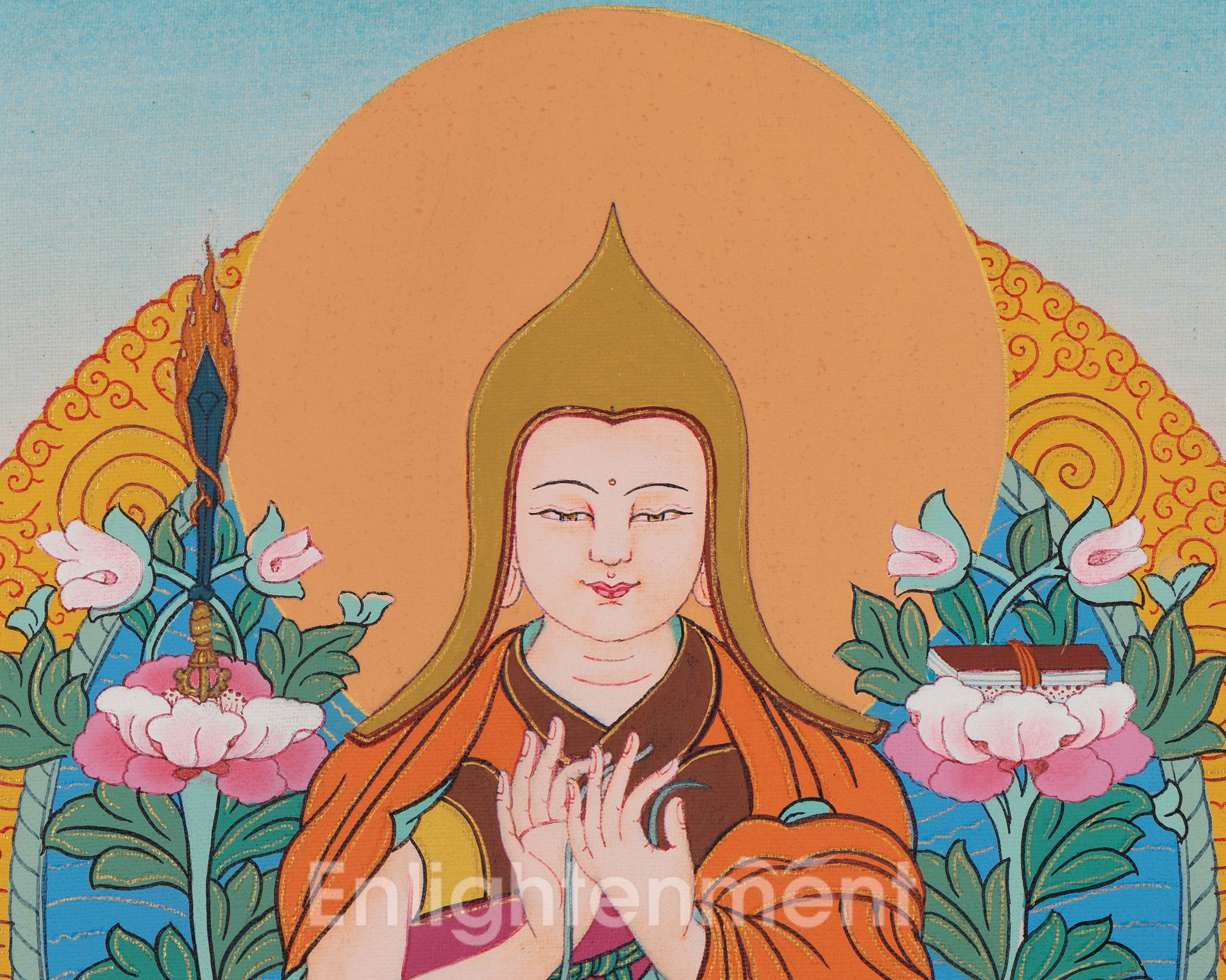Tsongkhapa Thangka | Losang Dragpa | Tibetan Buddhist Master Art