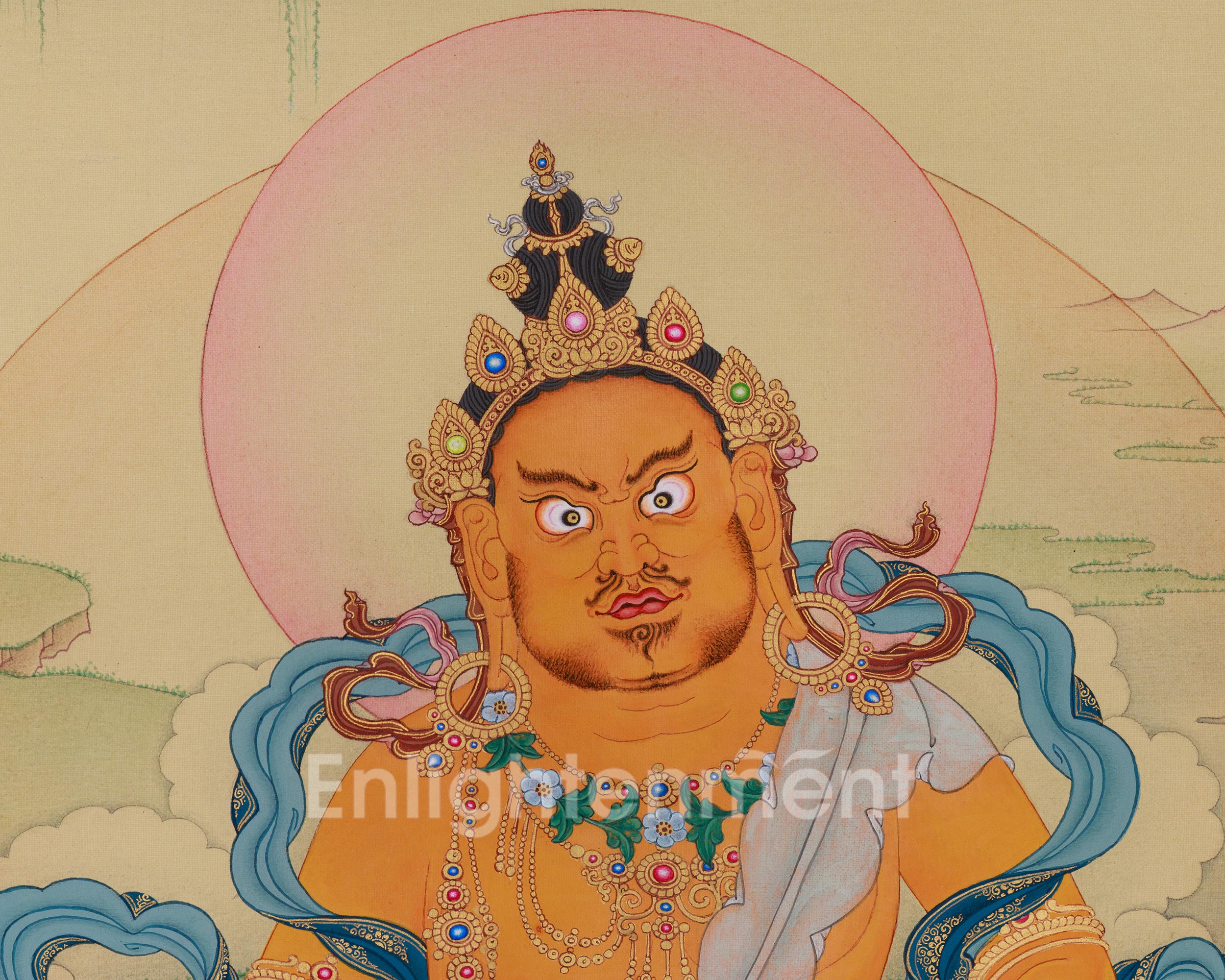 Tibetan Dzambhala Artwork | Symbolized Wealth, Abundance, and Generosity