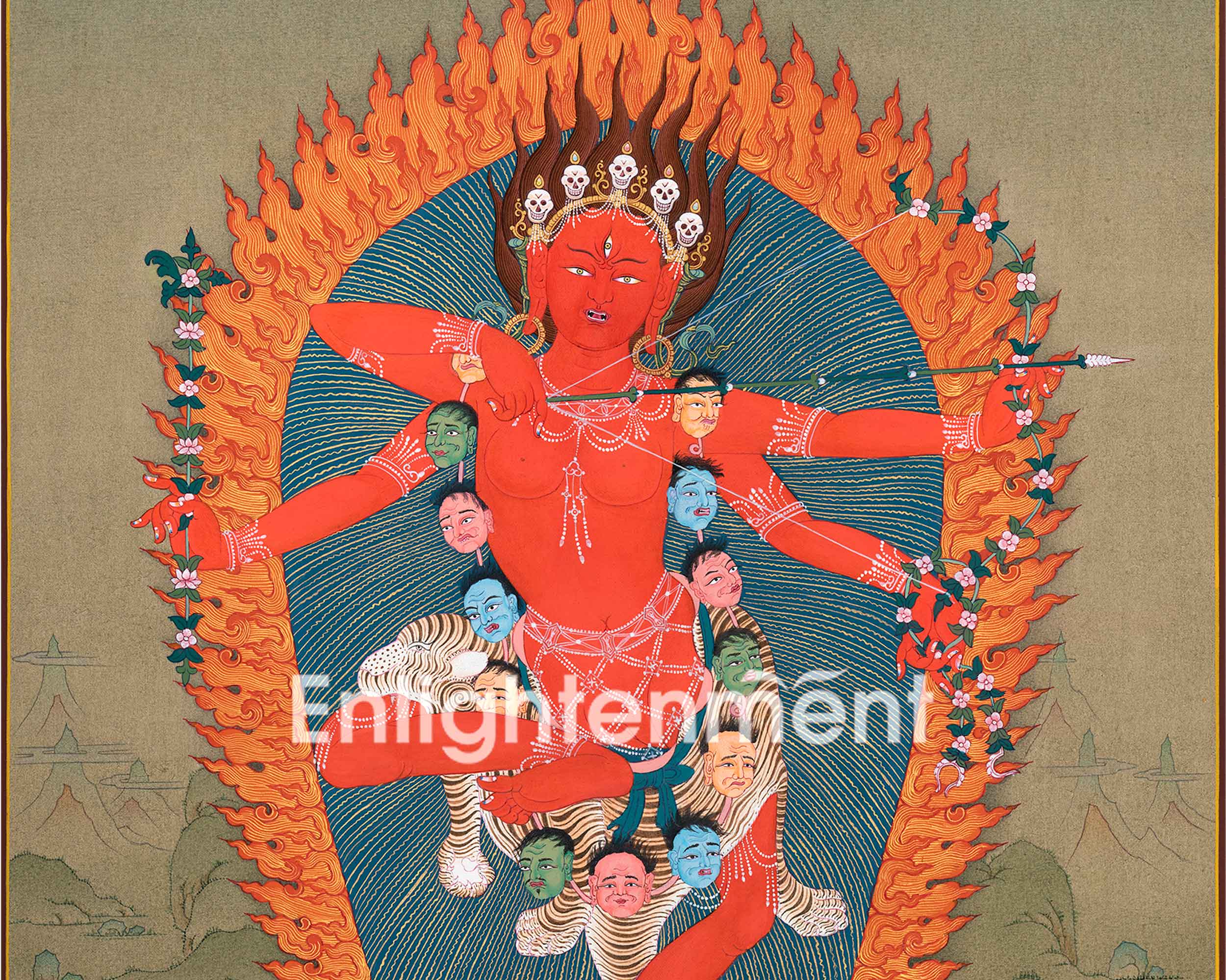 Traditional Kurkulla Thangka | Sacred Art For Daily Practice | Buddhist Decor