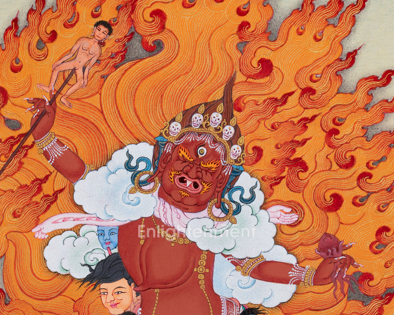 Wrathful Tara: Ekajati Thangka