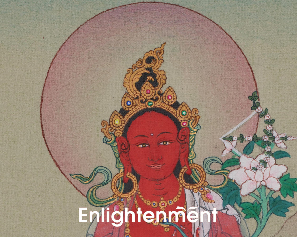 Red Tara Traditional Art | Sacred Representation of Compassion and Enlightened Activity