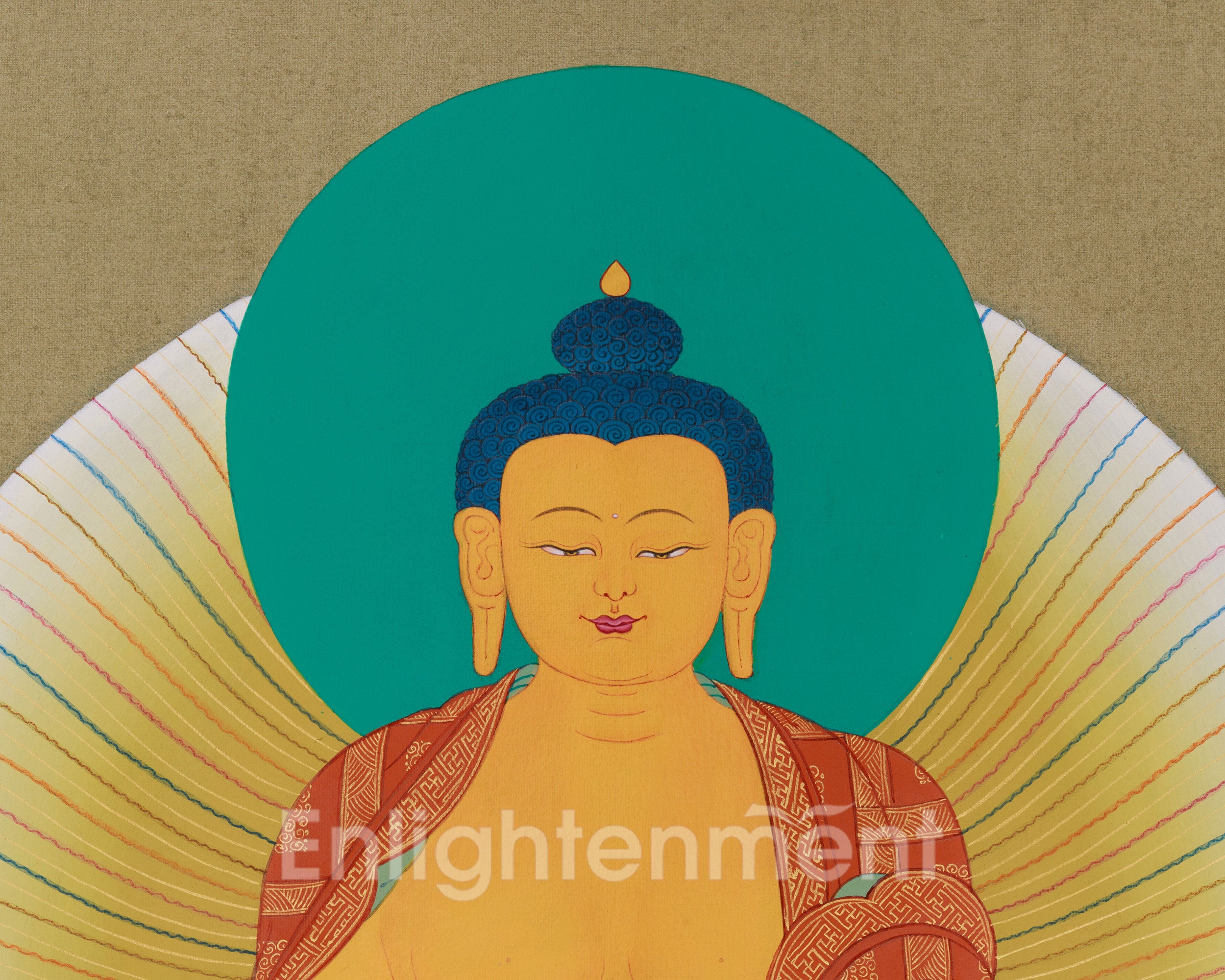 Shakyamuni Gautama Buddha Thangka | Symbol of Enlightenment, Peace & Inner Awakening