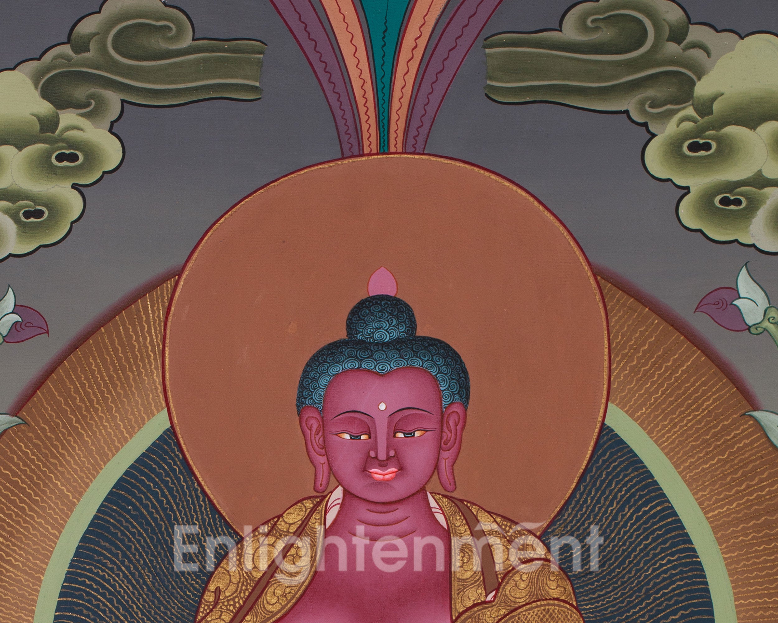 Amitabha Buddha Meditation Art | Symbol of Peace, Enlightenment, and Pure Land Rebirth