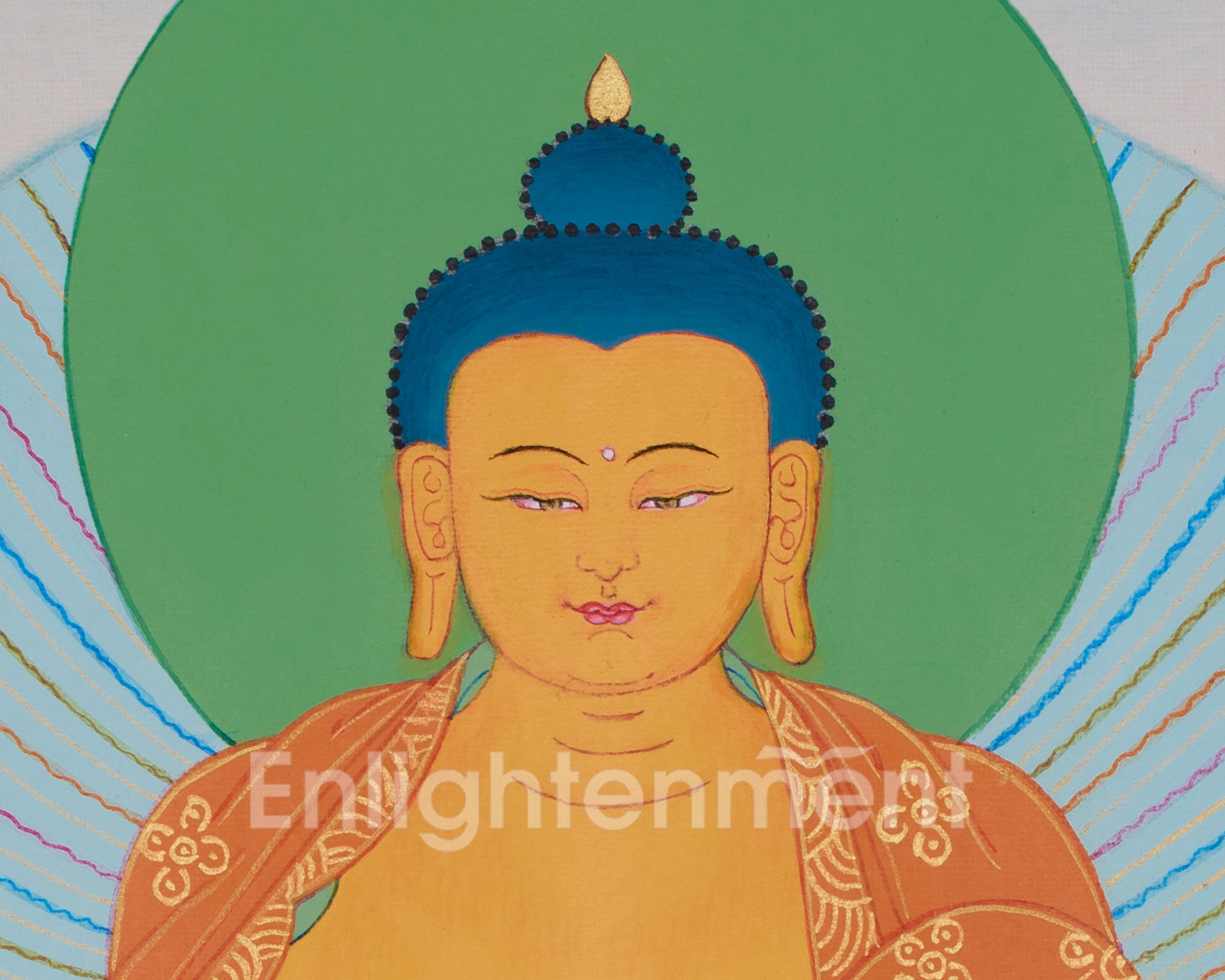 Spiritual Buddha Shakyamuni Thangka | Buddhist Art for Wisdom