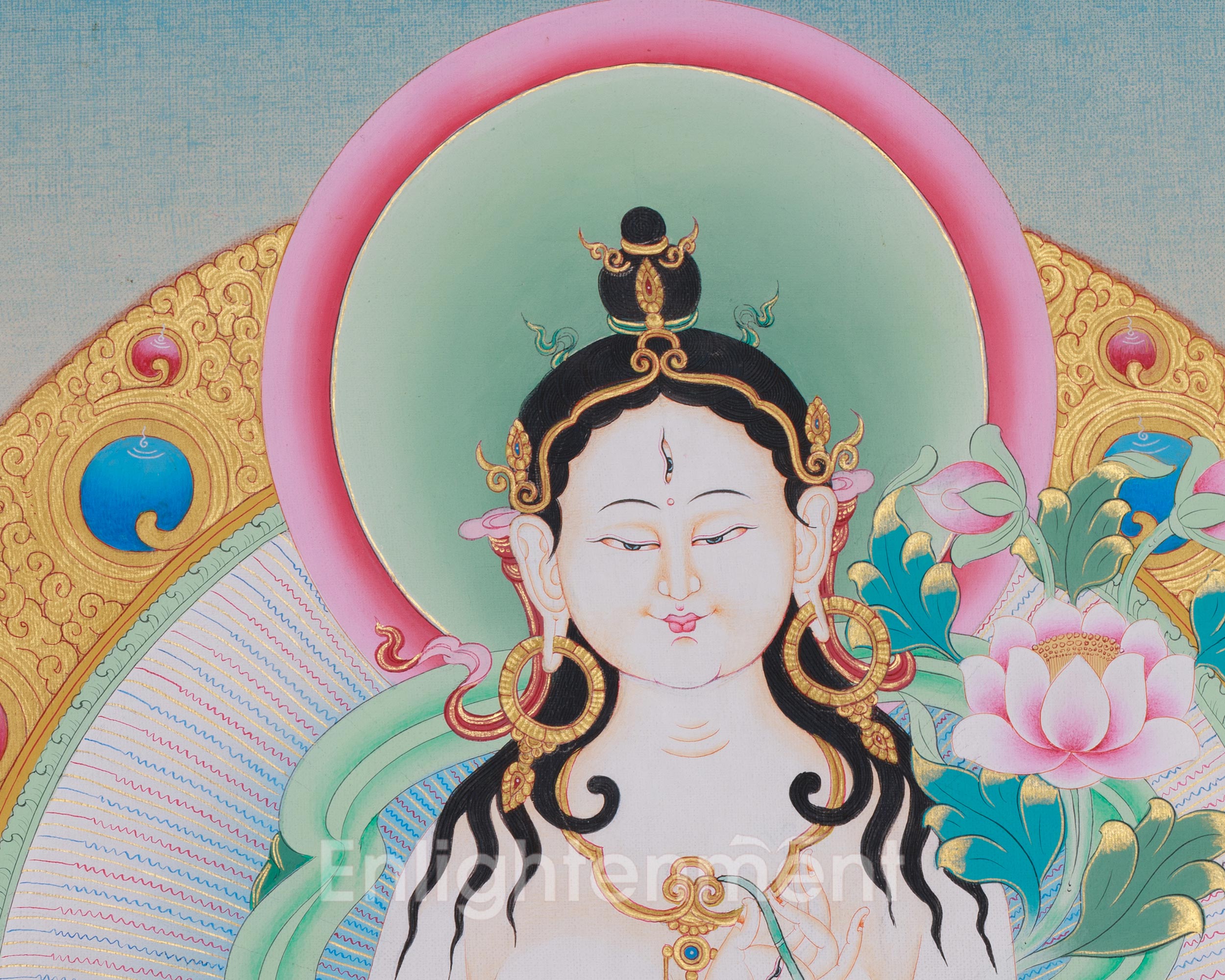 White Tara Sacred Art | Sita Tara | Female Buddha Of Compassion