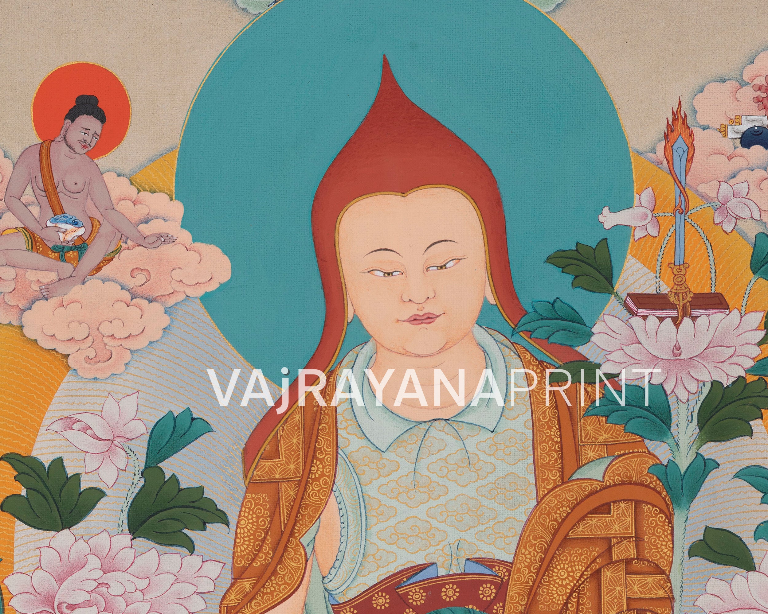 Khyungpo Naljor Thangka Print | High-Quality Print of the Esteemed Guru of Shangpa Kagyu