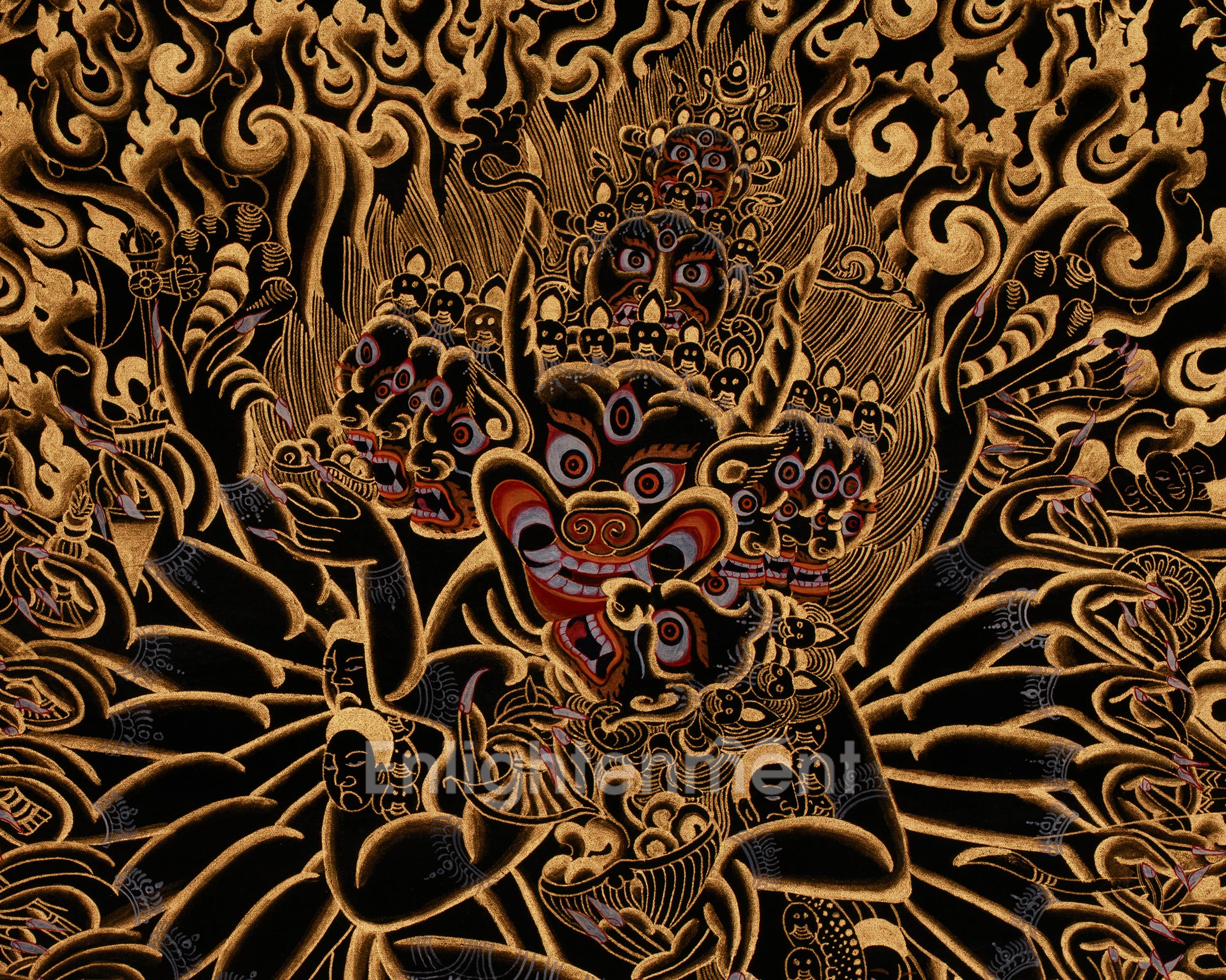 Tibetan Thangka of Yamantaka | The Destroyer Of Death
