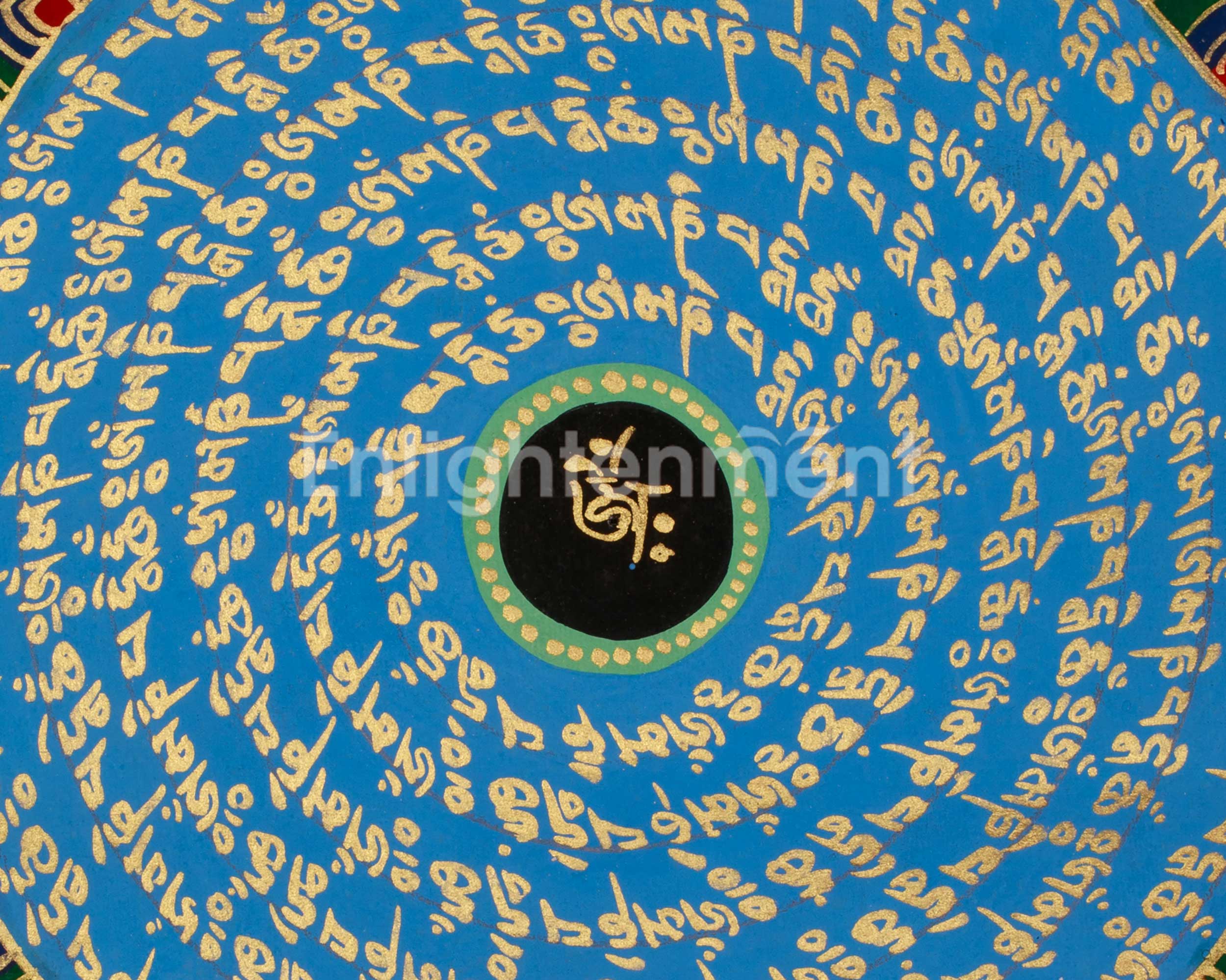 Buddhist Mantra Mandala Art | Symbolized Meditation, Focus, and Spiritual Energy