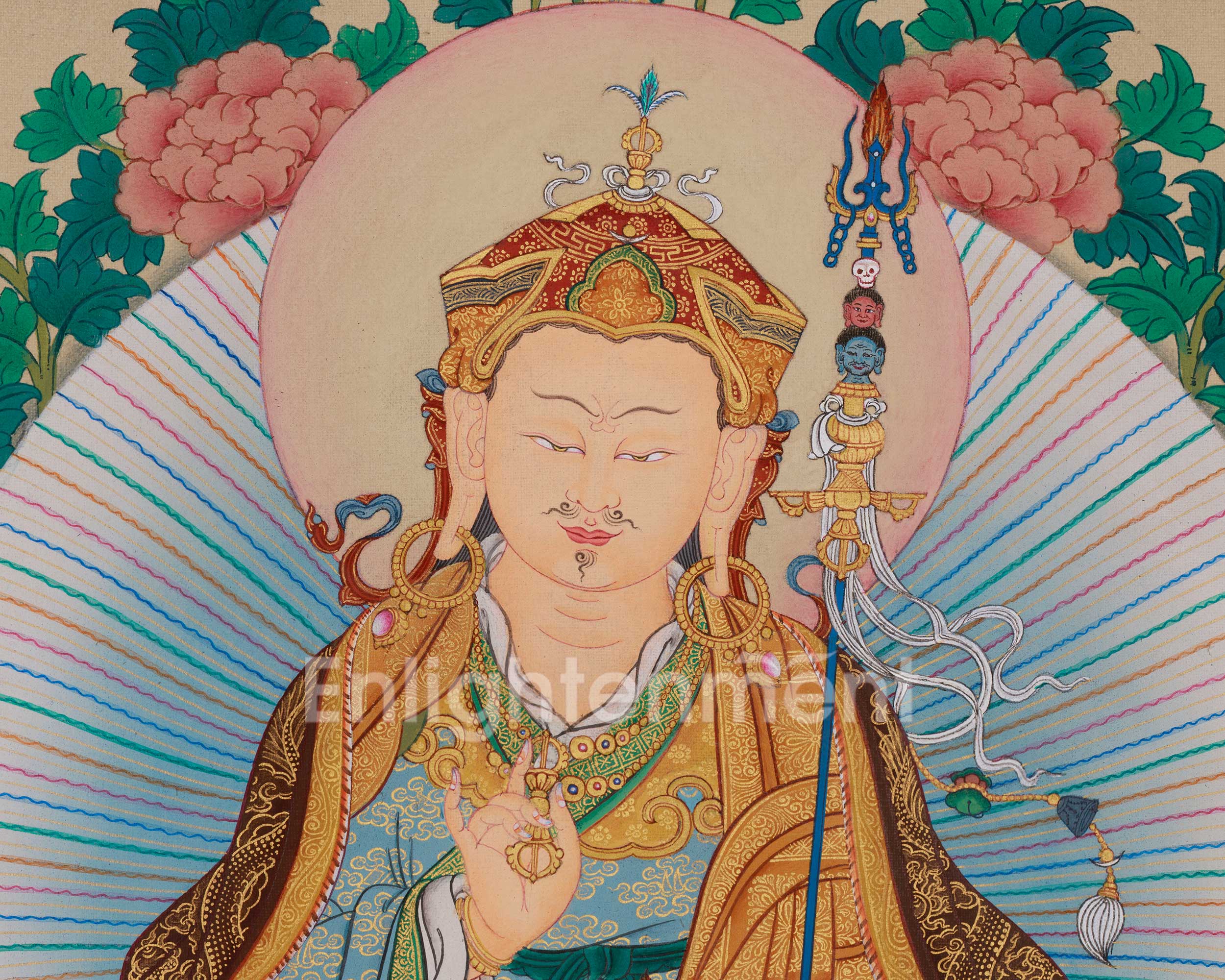 Traditional Thangka of Guru Sangye | Sacred Tibetan Meditation and Lineage Painting