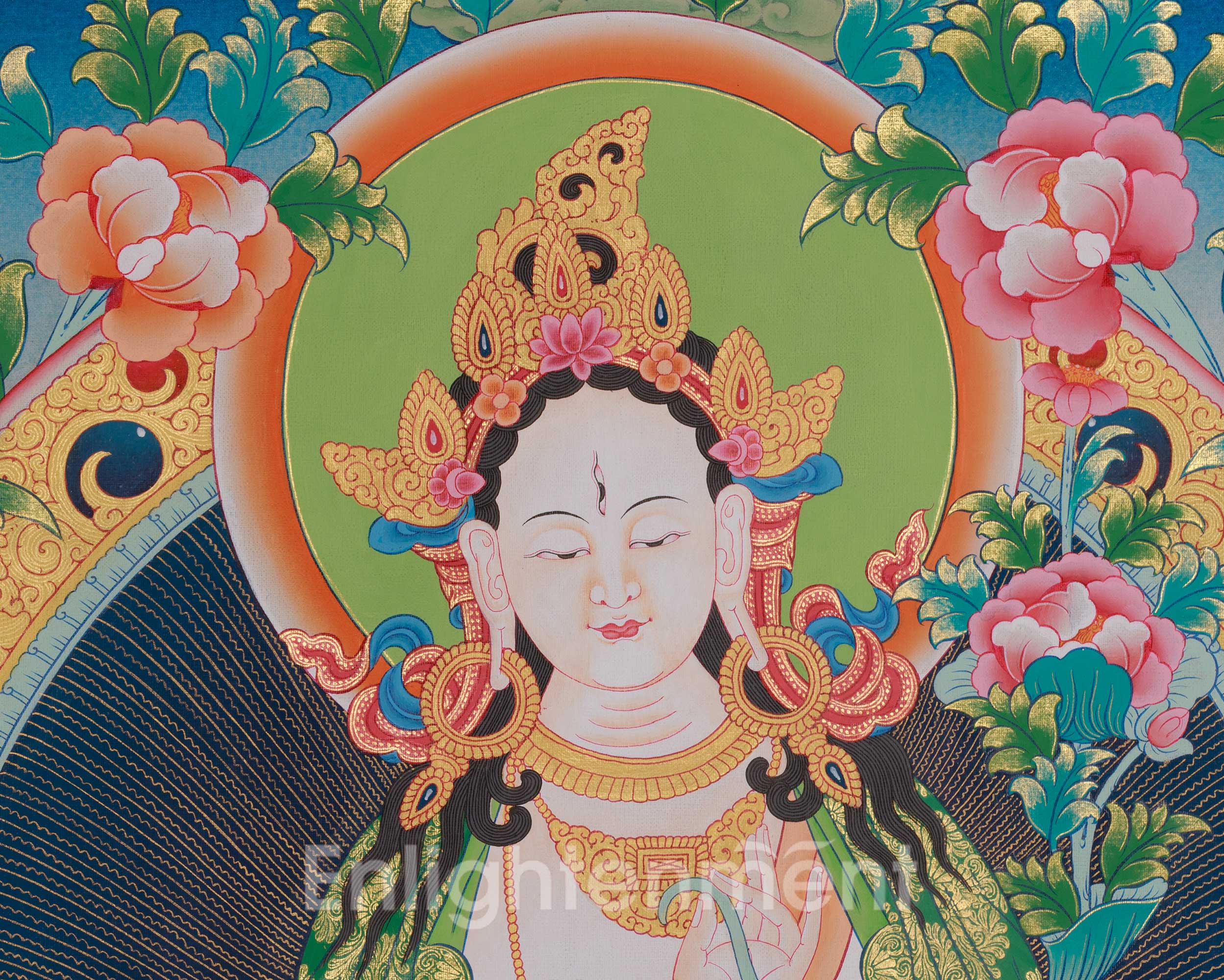 Goddess White Tara Art | Healing and Longevity Deity | Sita Tara
