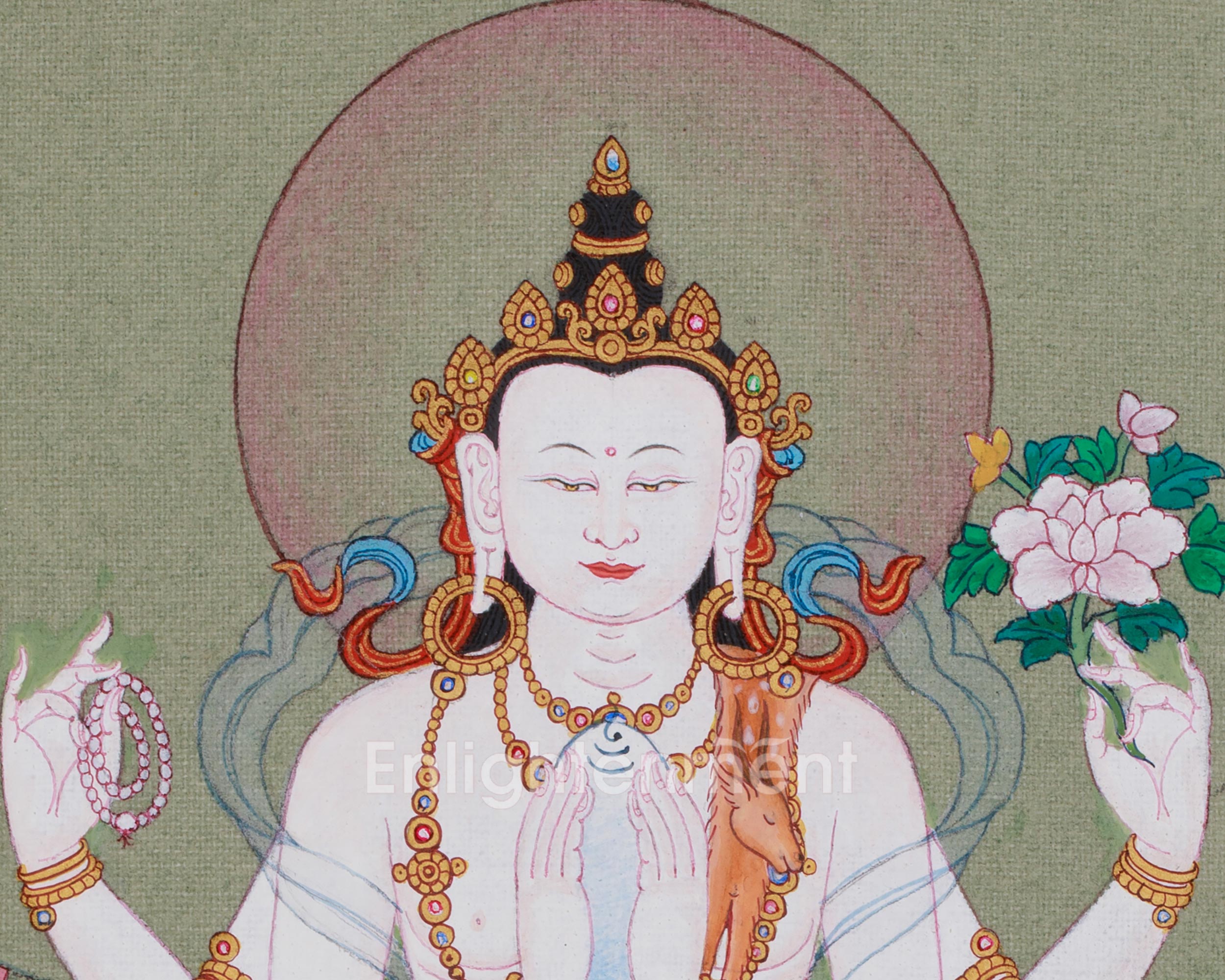Chenrezig Blessings Thangka | A Sacred Symbol of Compassion