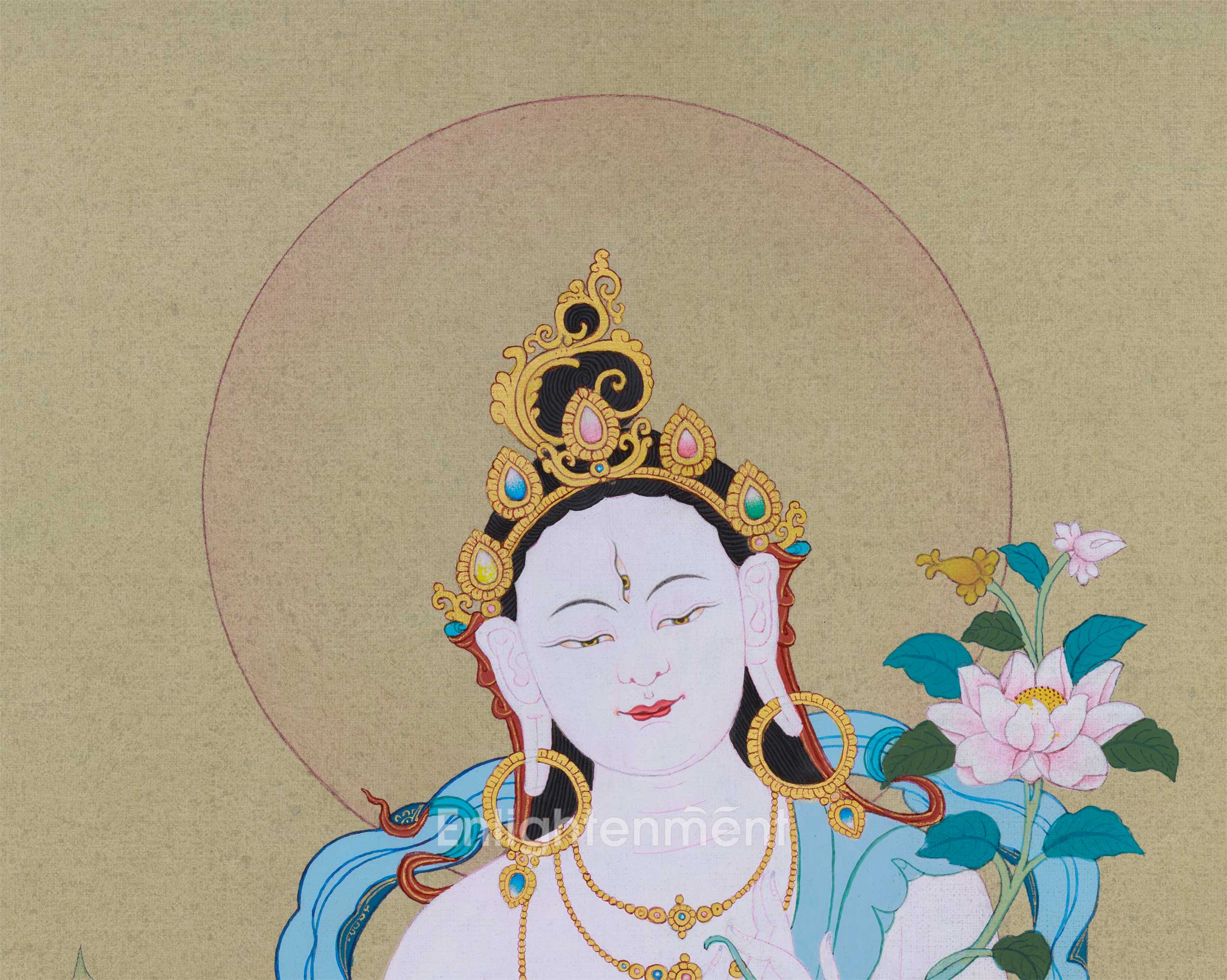 Karma Gadri Thangka of White Tara