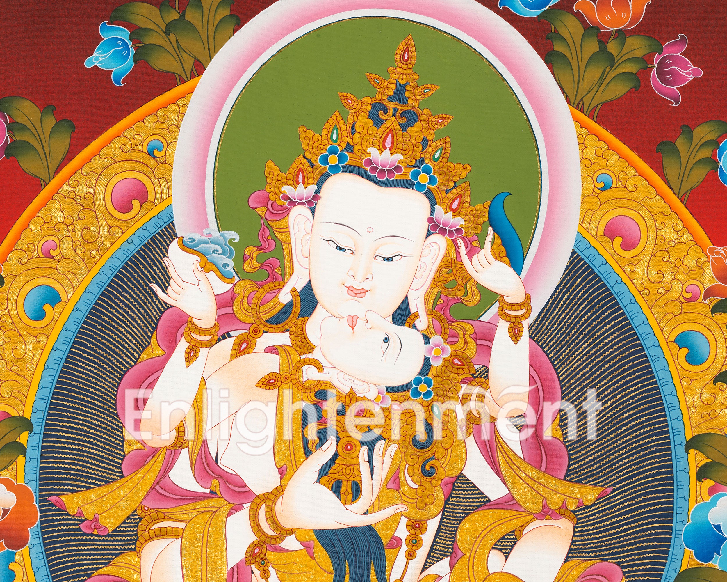 Buddha Vajrasattva with Consort | Buddha of Purification and Empowerment