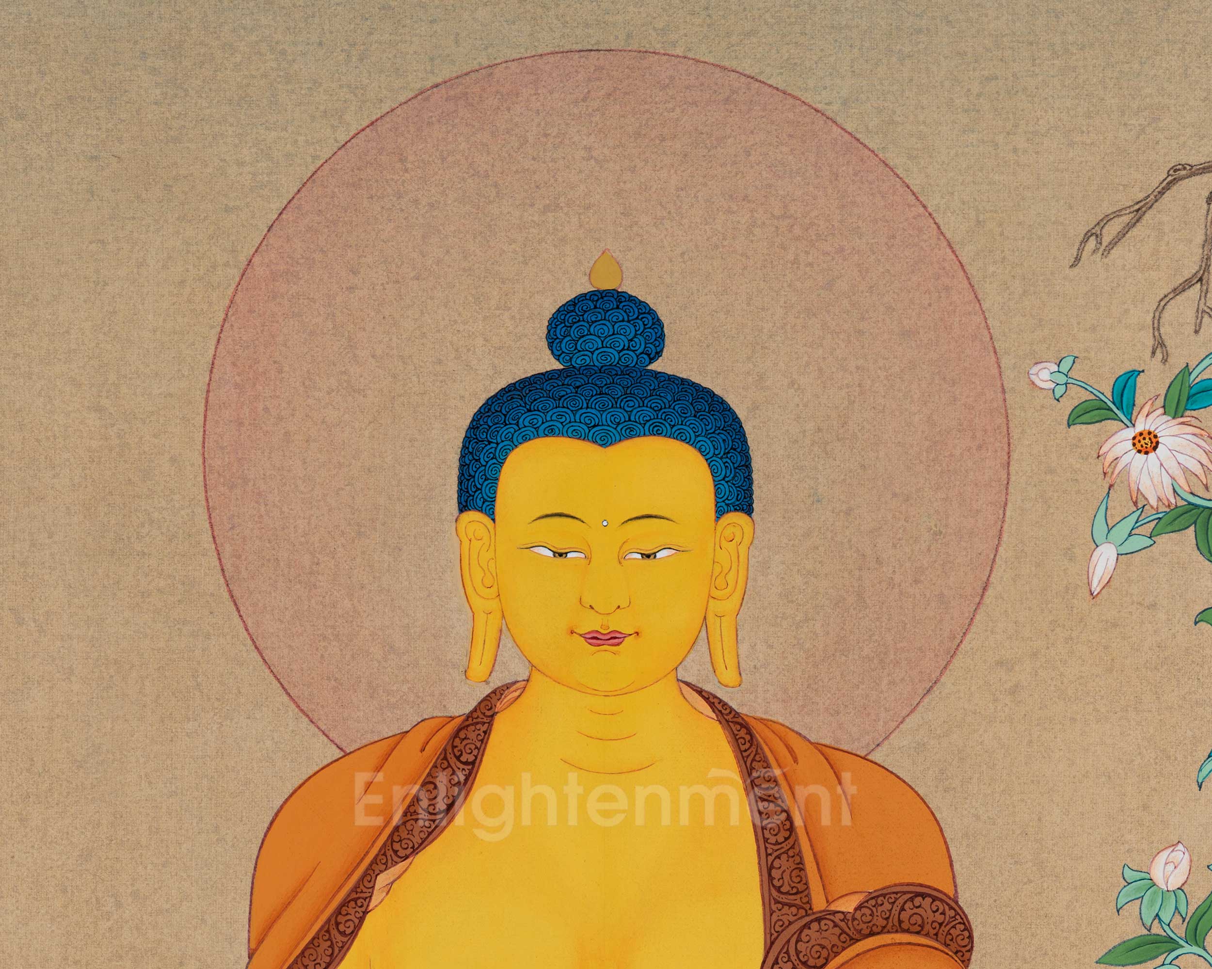 Buddha Shakyamuni Thangka | Tibetan Buddha Painting