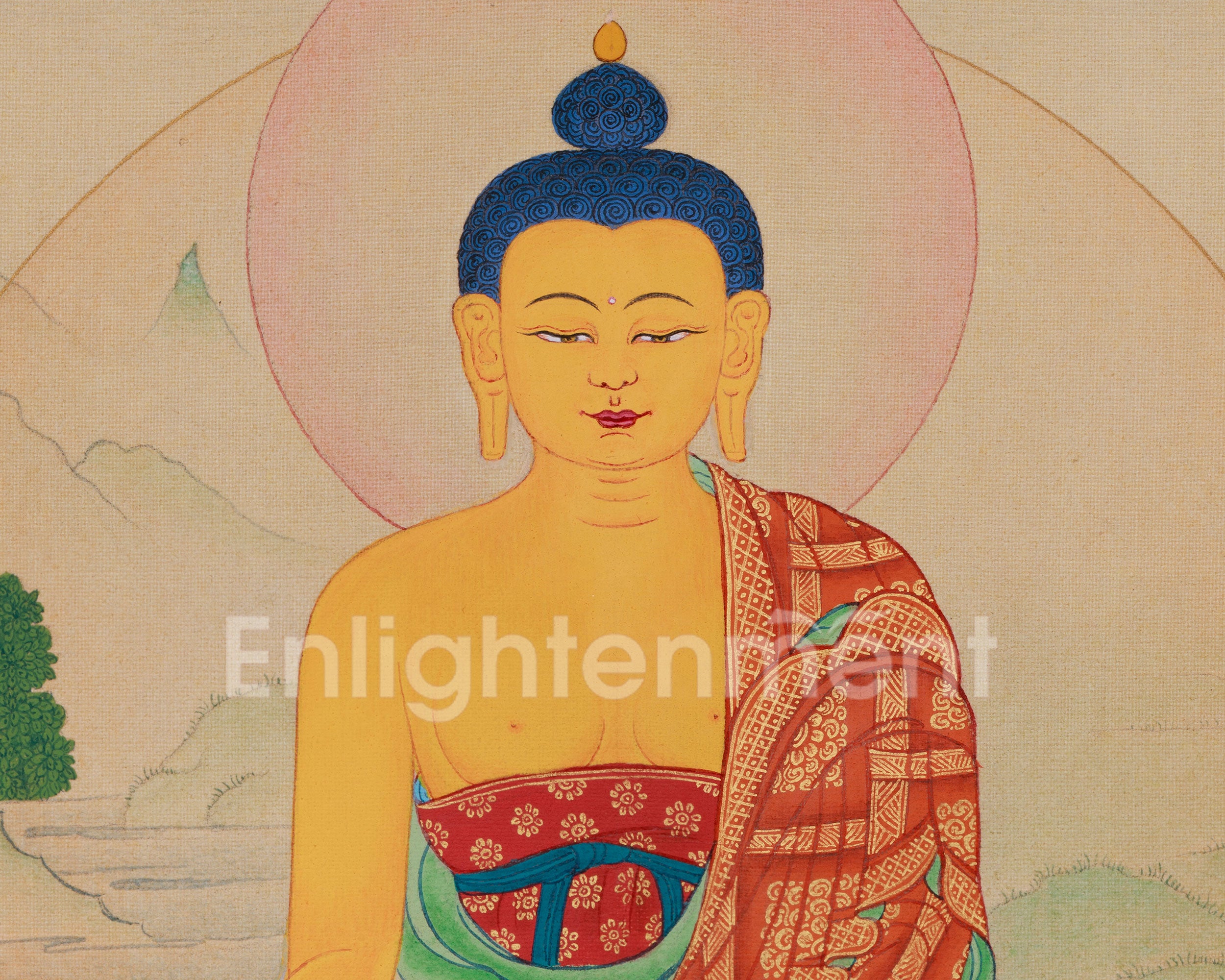 Tibetan Gautama Buddha Painting | Buddha of Enlightenment