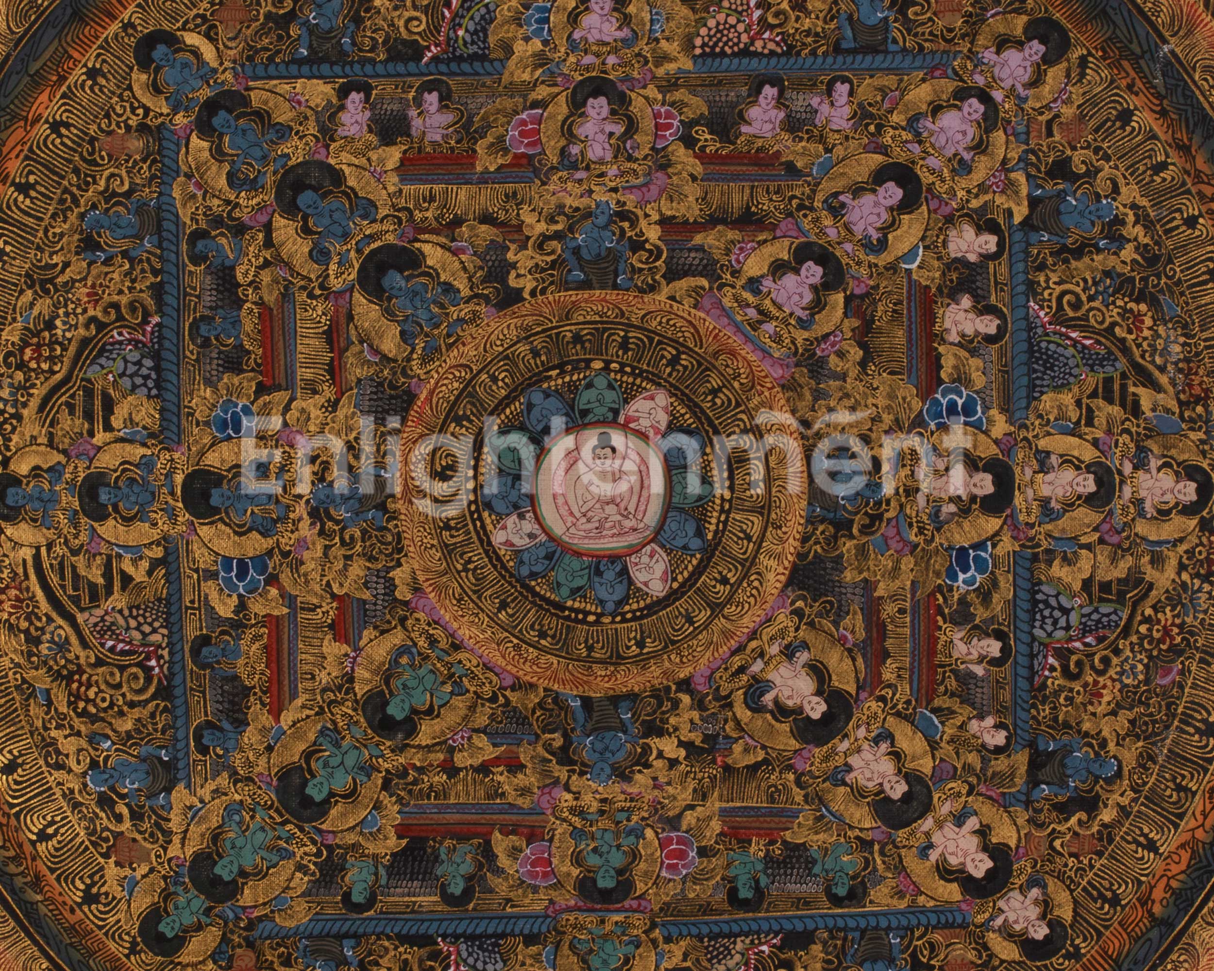 Tibetan deity Mandala Art | Symbolized Protection, Healing, and Spiritual Blessings