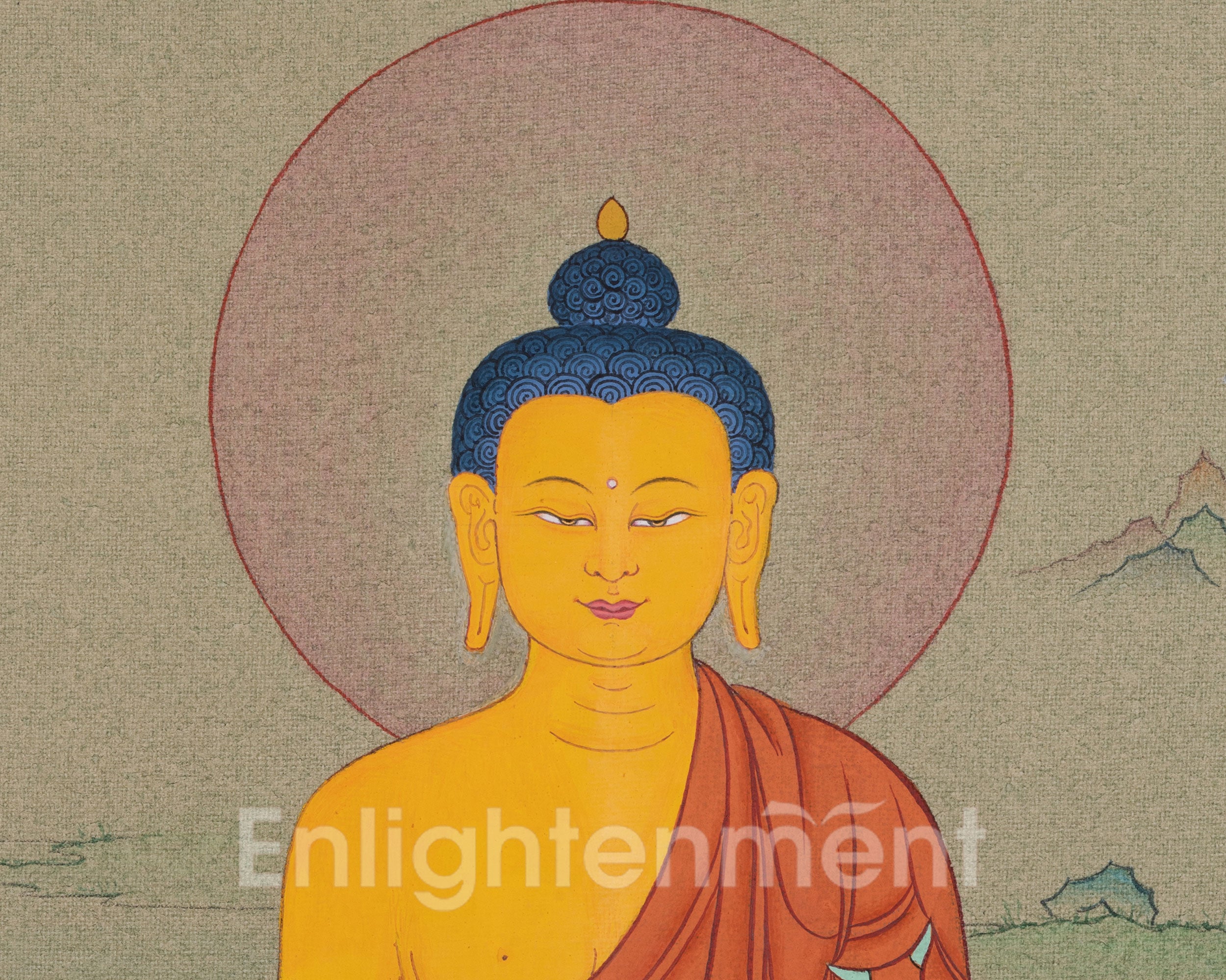 Historical Buddha Thangka | Symbol of Enlightenment