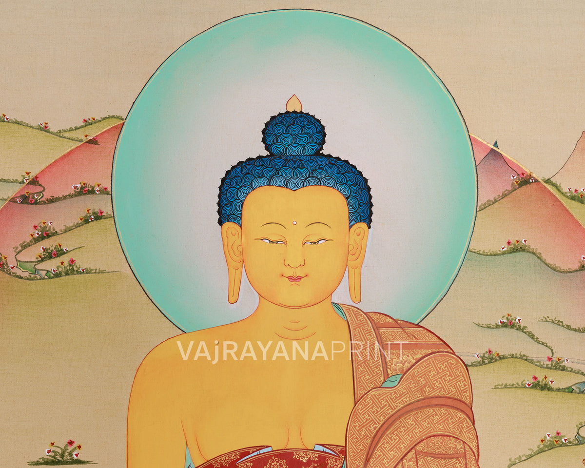 Religious Shakyamuni Buddha Canvas Print | Sage of Shakya Clan