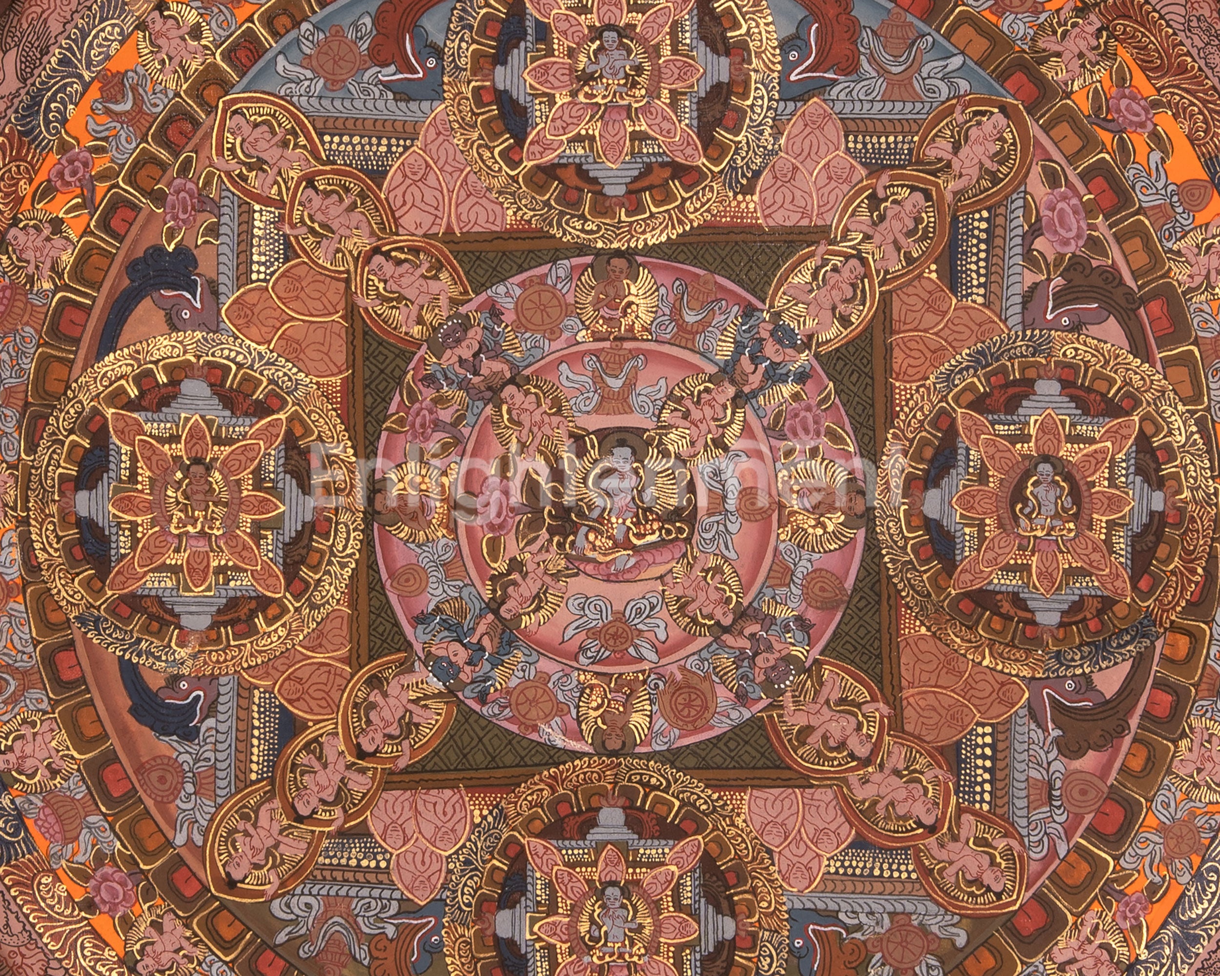 Buddhist Deity Mandala Thangka | A Gateway to Inner Awakening