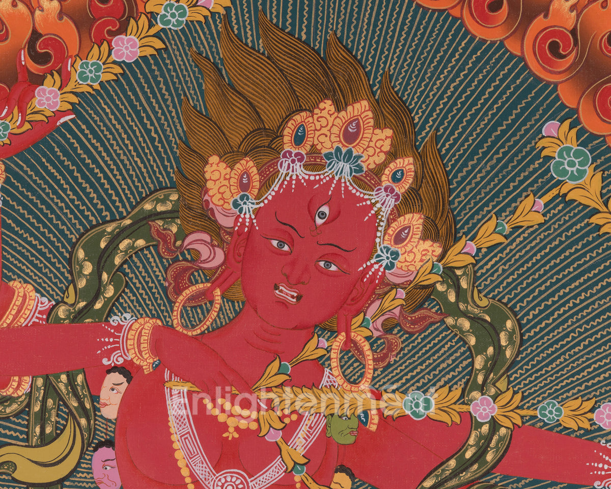 Sacred Kurukulla Thangka | Tantric Goddess Of Attraction | Red Tara