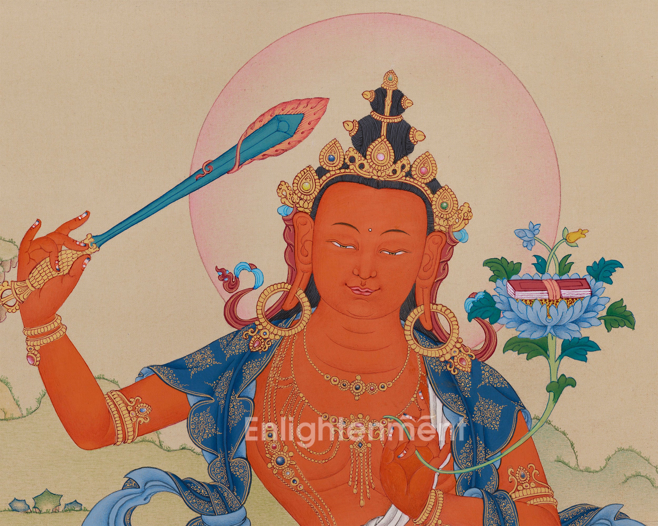 Bodhisattva of Wisdom Manjushri | Radiating Knowledge and Spiritual Guidance