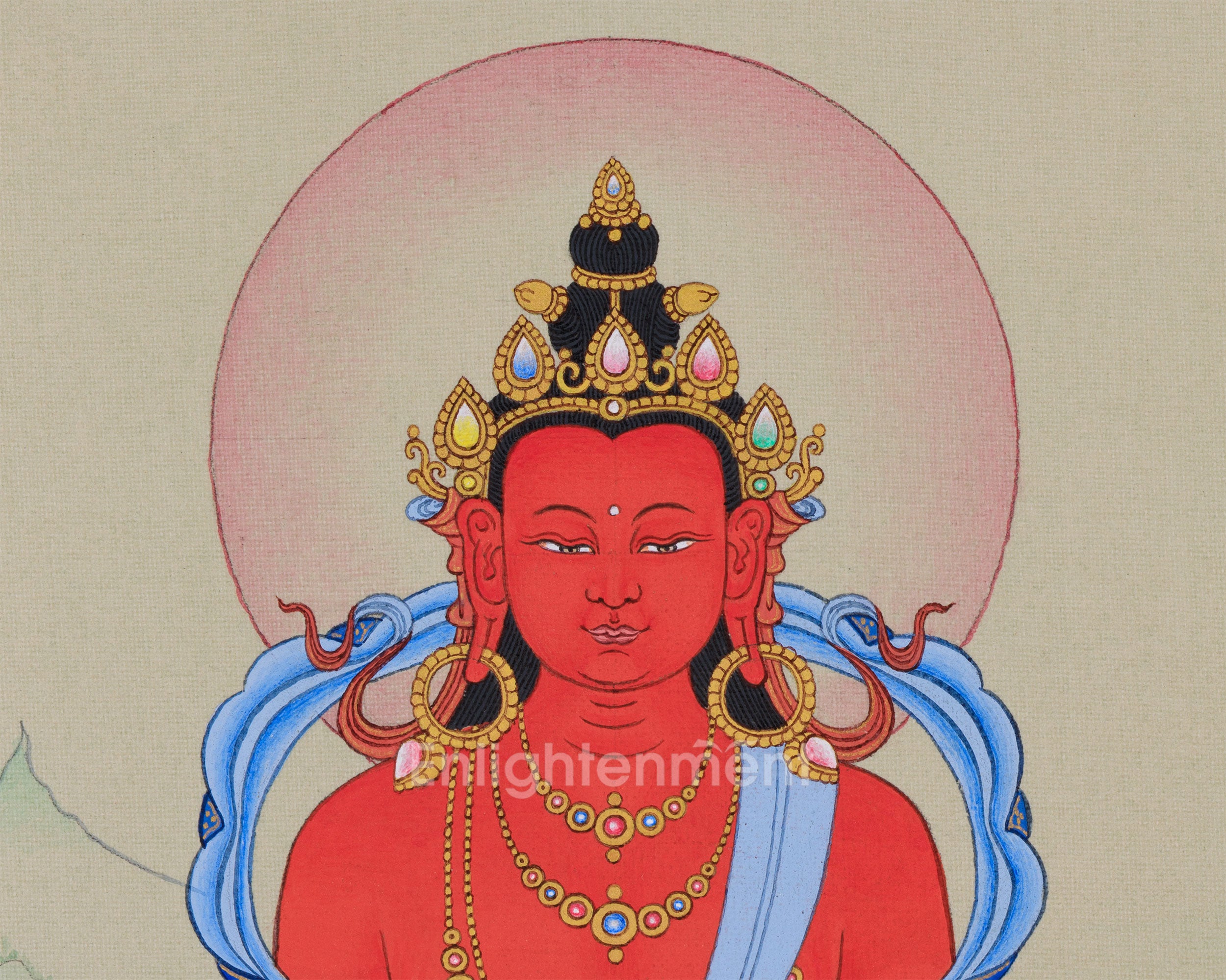 Amitayus Buddha Painting | Timeless Artwork for Health, Longevity, and Spiritual Growth