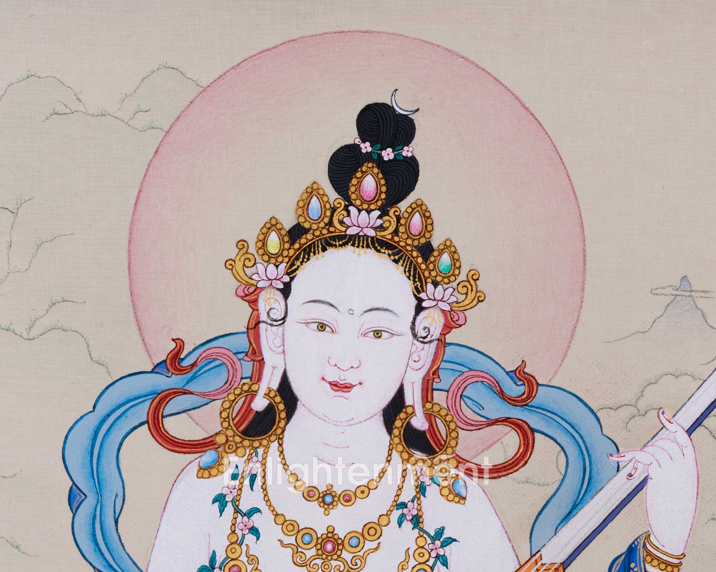 Saraswati: Mother Yangchenma Thangka
