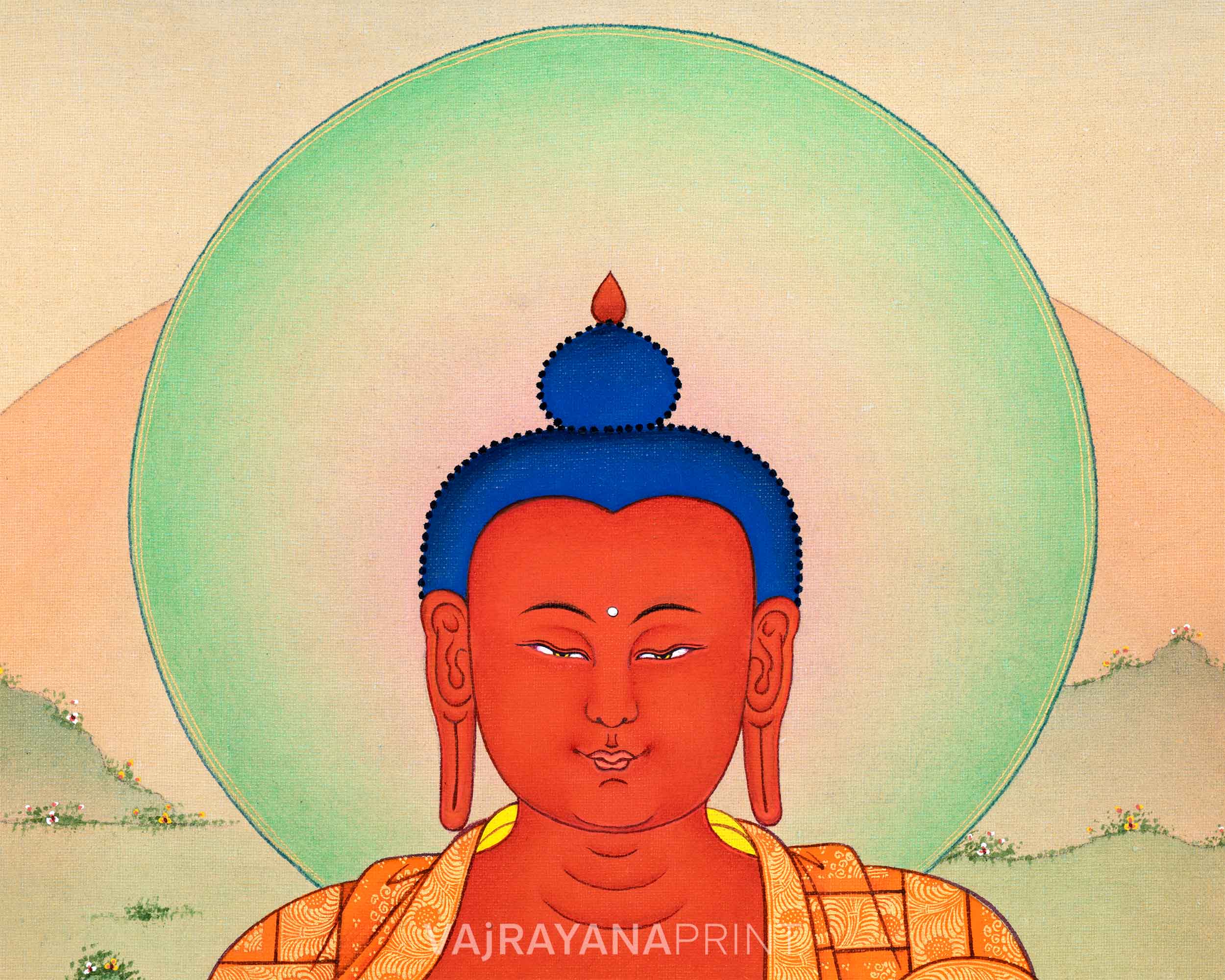 Amitabha Buddha Canvas Print | Journey to the Pure Land of Enlightenment