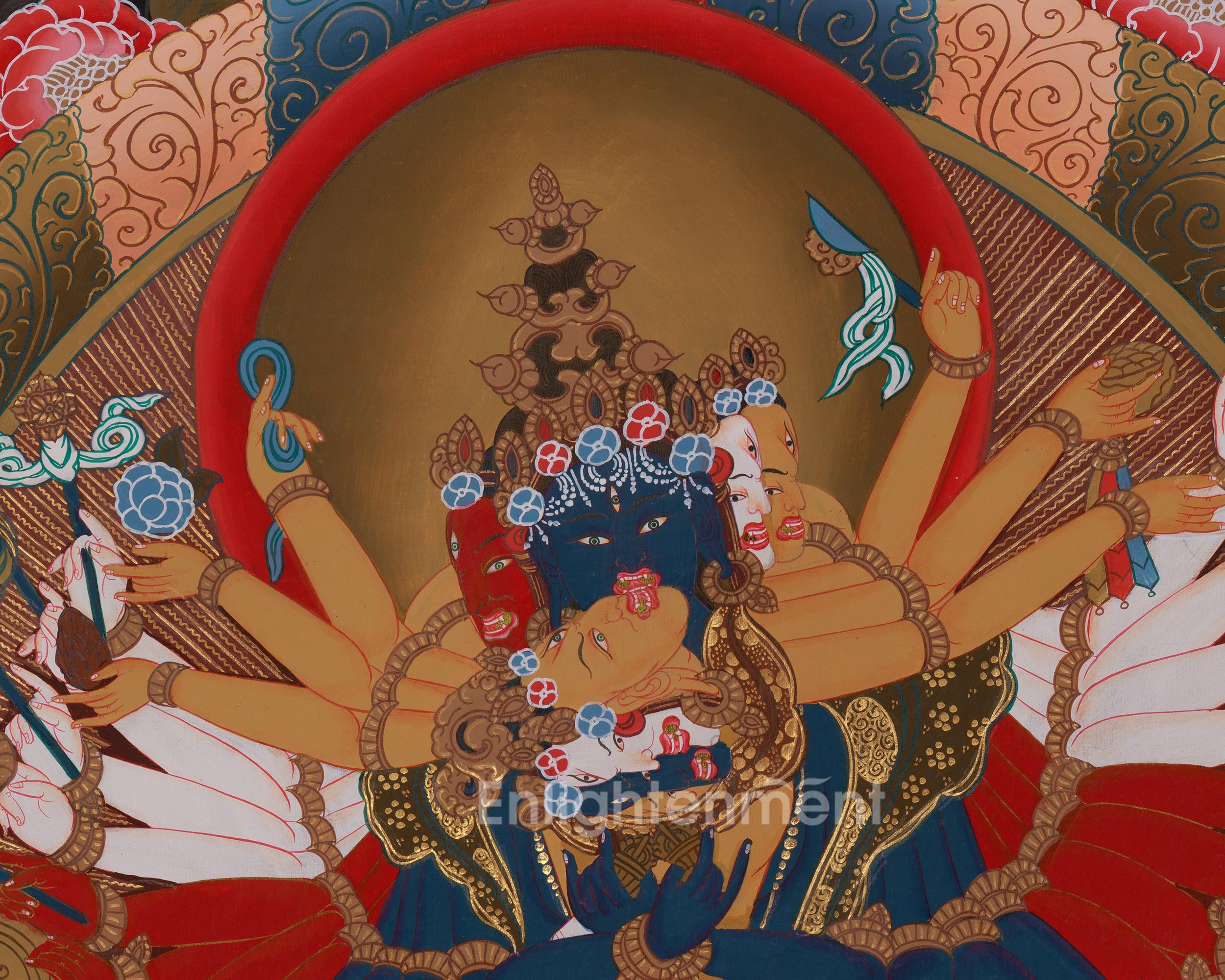 Divine Thangka Of Chakrasamvara | Journey into Spiritual Enlightenment | Meditation Altar