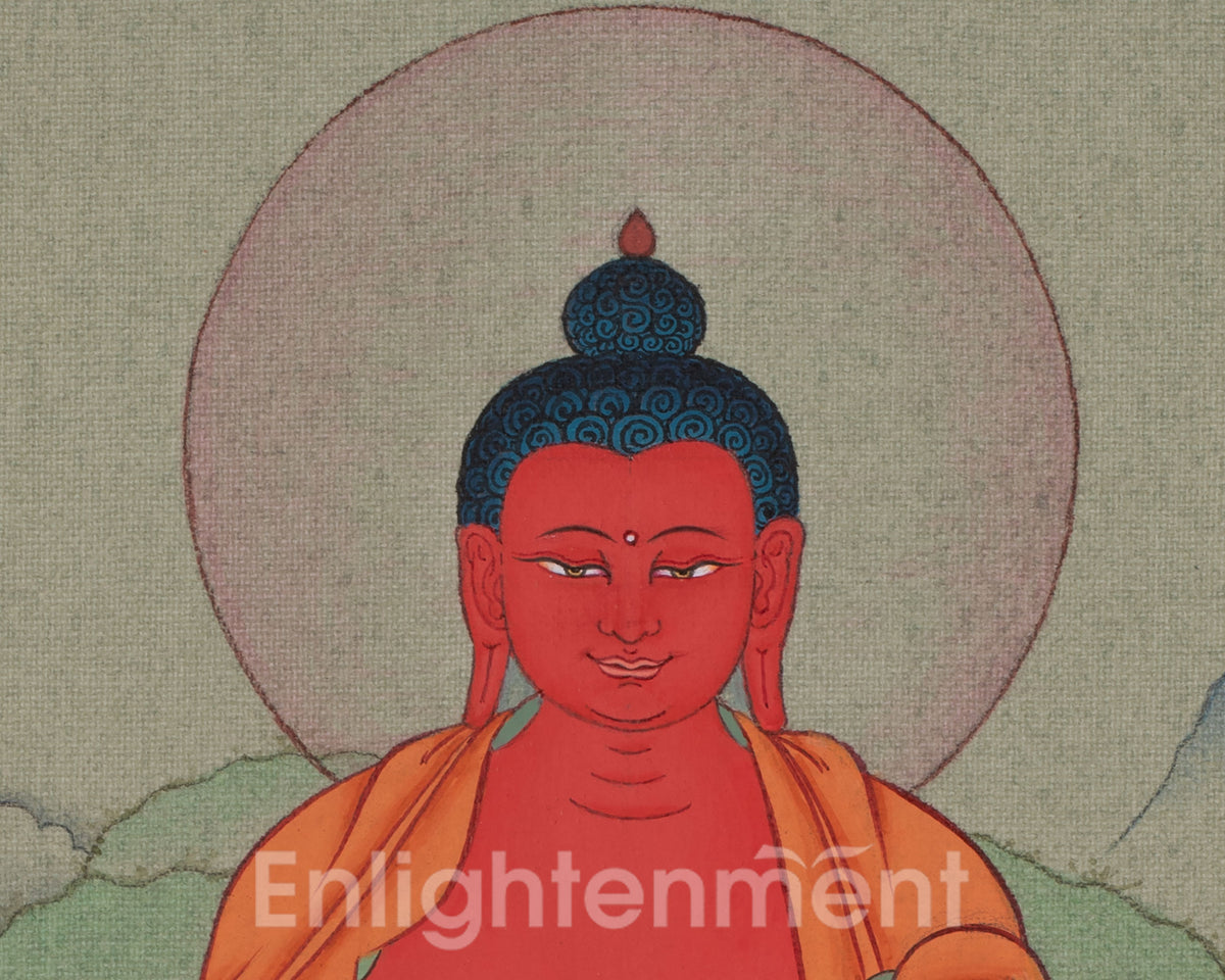Pure Land Amitabha Buddha Thangka | Represent Infinite Compassion