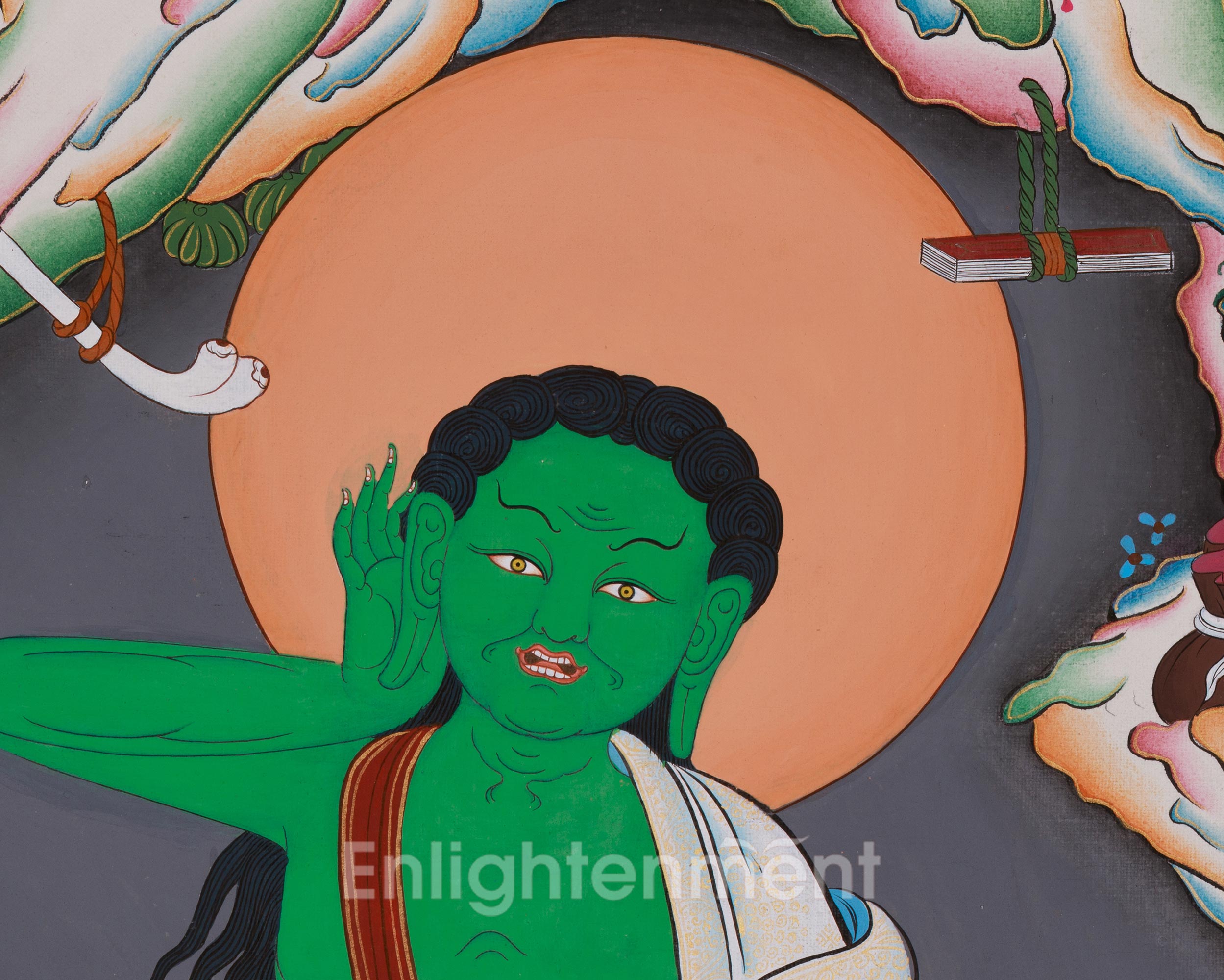Sacred Milarepa Thangka | Enlightened Master | Spiritual Transformation