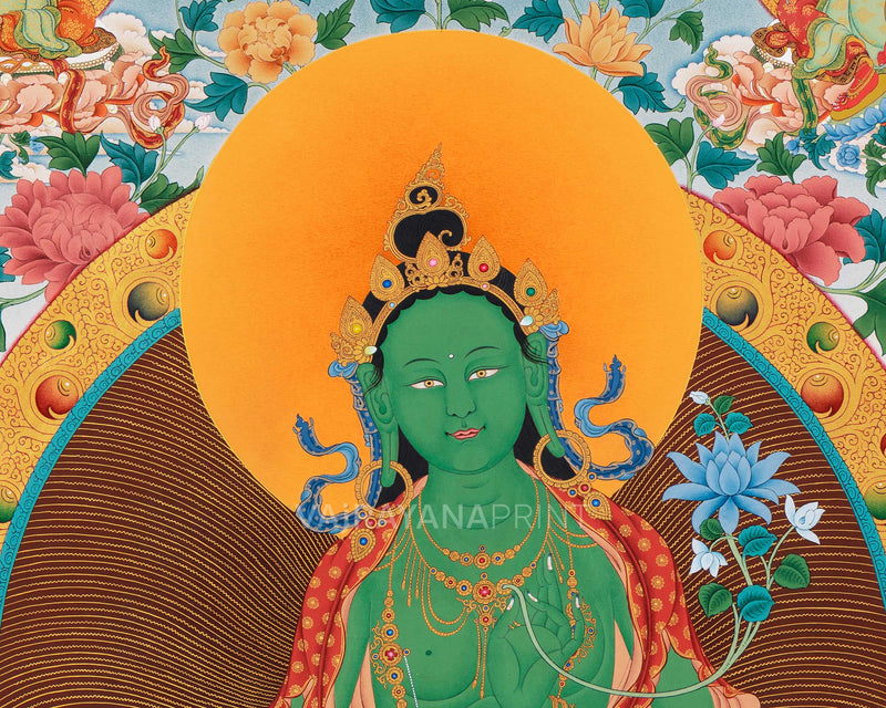 21 Tara | Tibetan Thangka Print | Orgyen Chokgyur Dechen Lingpa Tradition