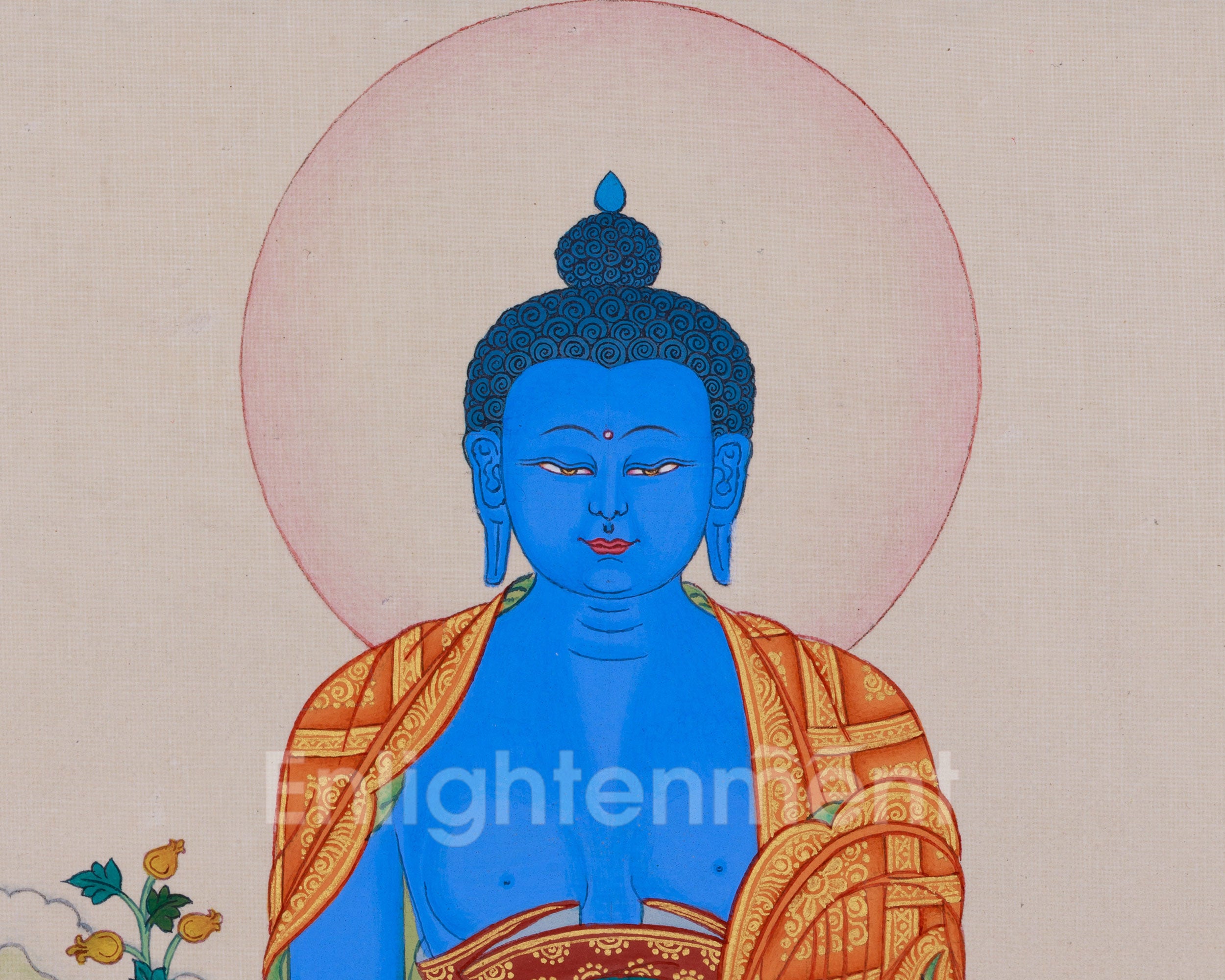 Medicine Buddha, Buddha of Health Thangka | Embodying Healing and Wellness