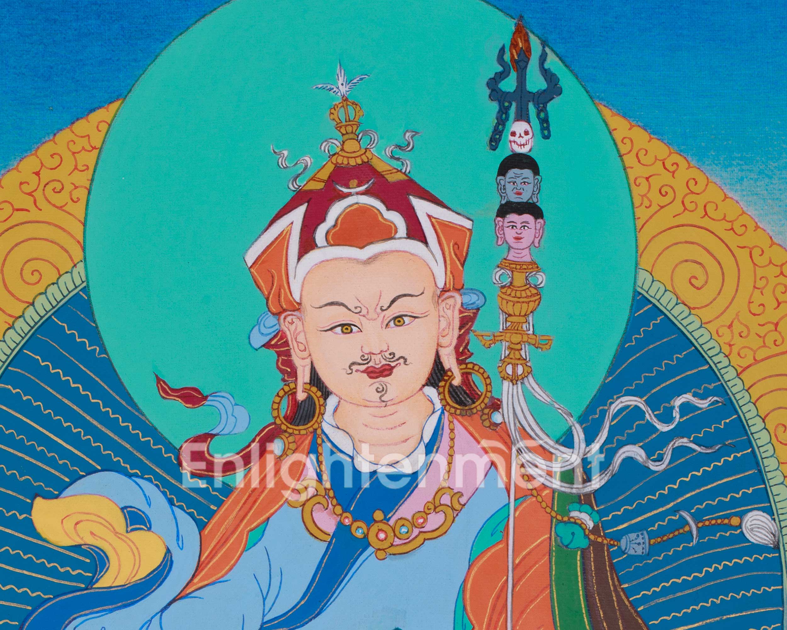 Handmade Tibetan Guru Padmasambhava | Lotus Born Master