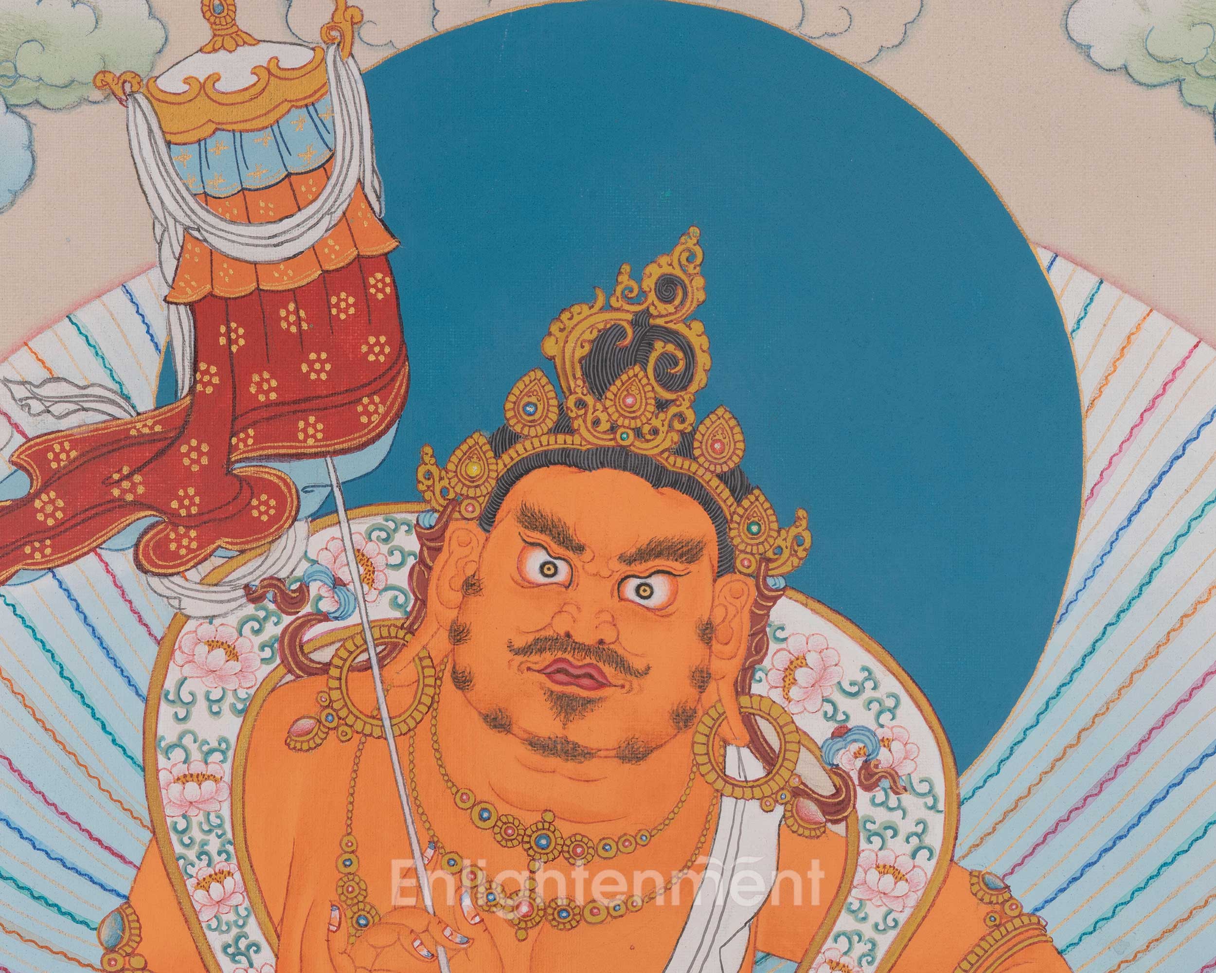 Namtoshe Tibetan Art | Wealth Deities Sacred Thangka | Home Decor