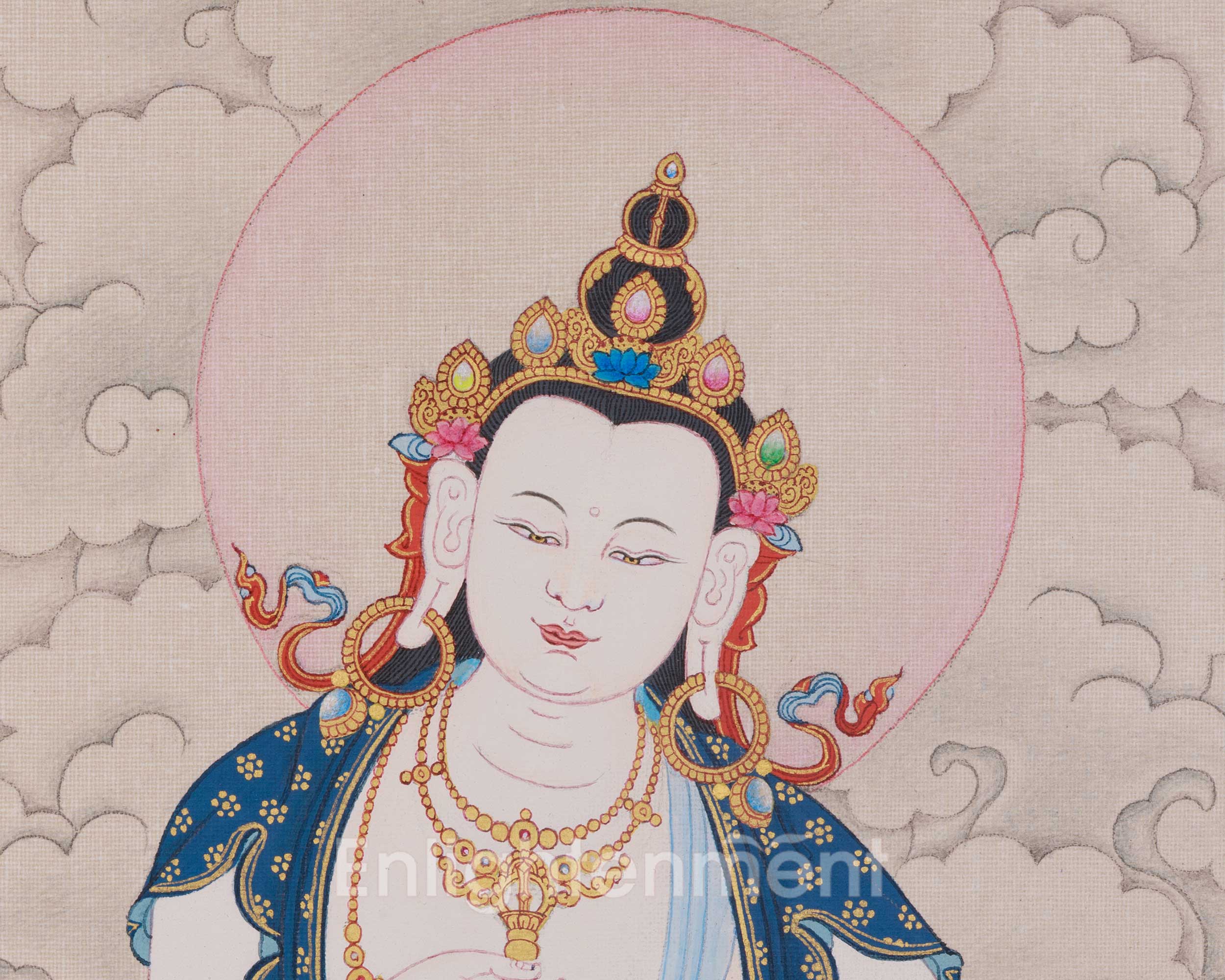 Vajrayana Vajrasattva Art | Purification, Clarity, and Spiritual Renewal