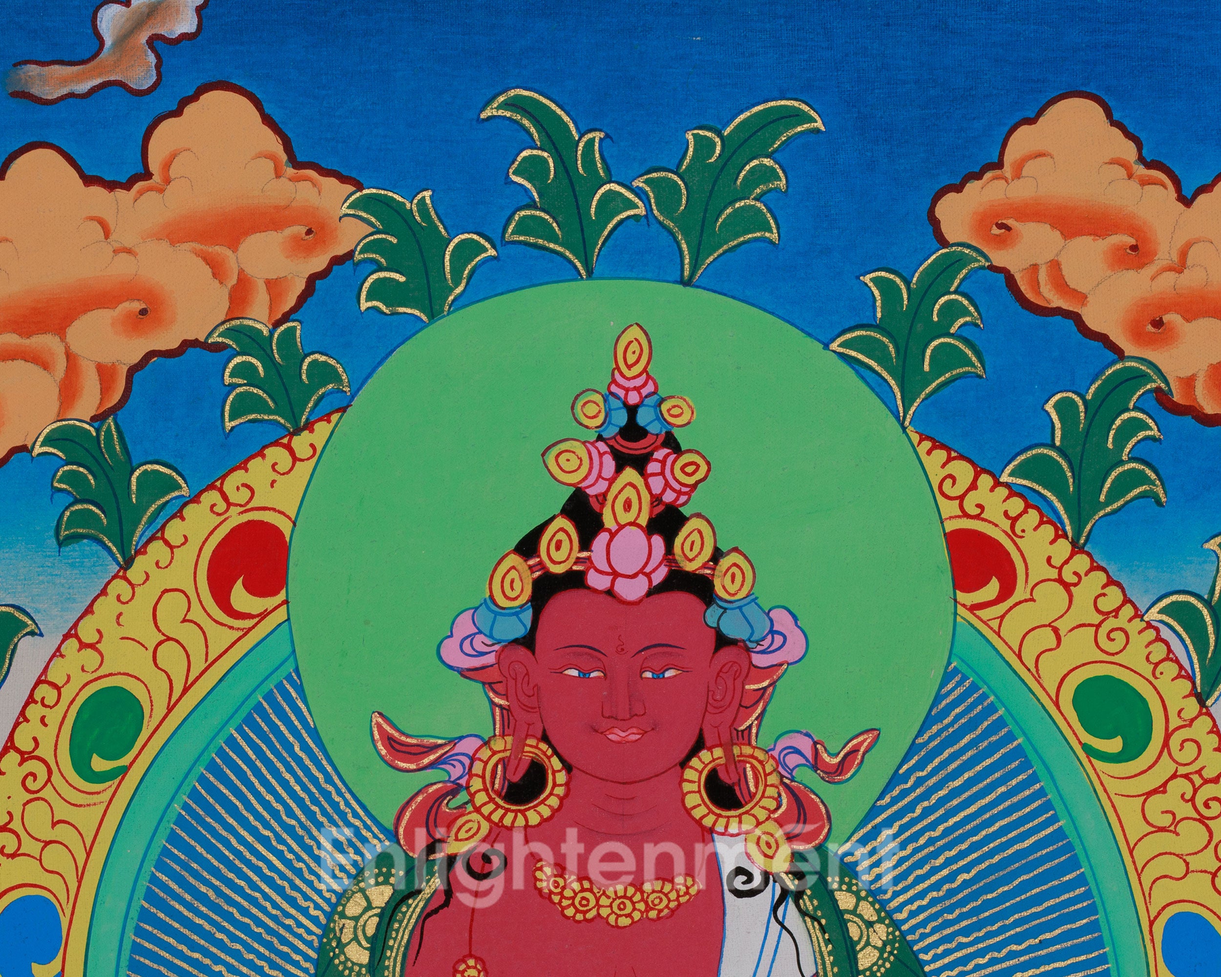 Longevity Buddha, Amitayus | Thangka for Healing and Long Life