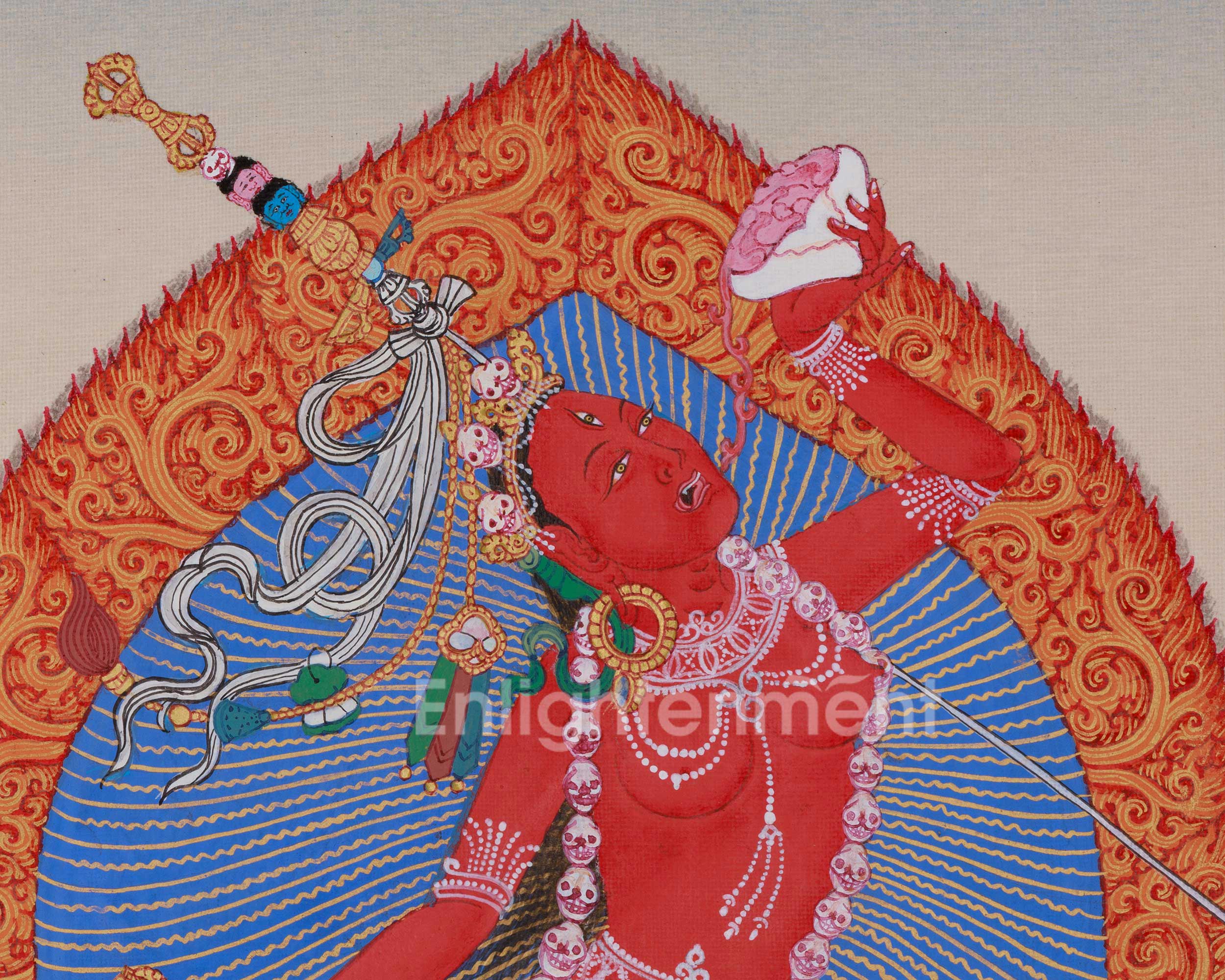 Fierce Vajrayogini Dakini Painting | The Divine Goddess of Wisdom and Power