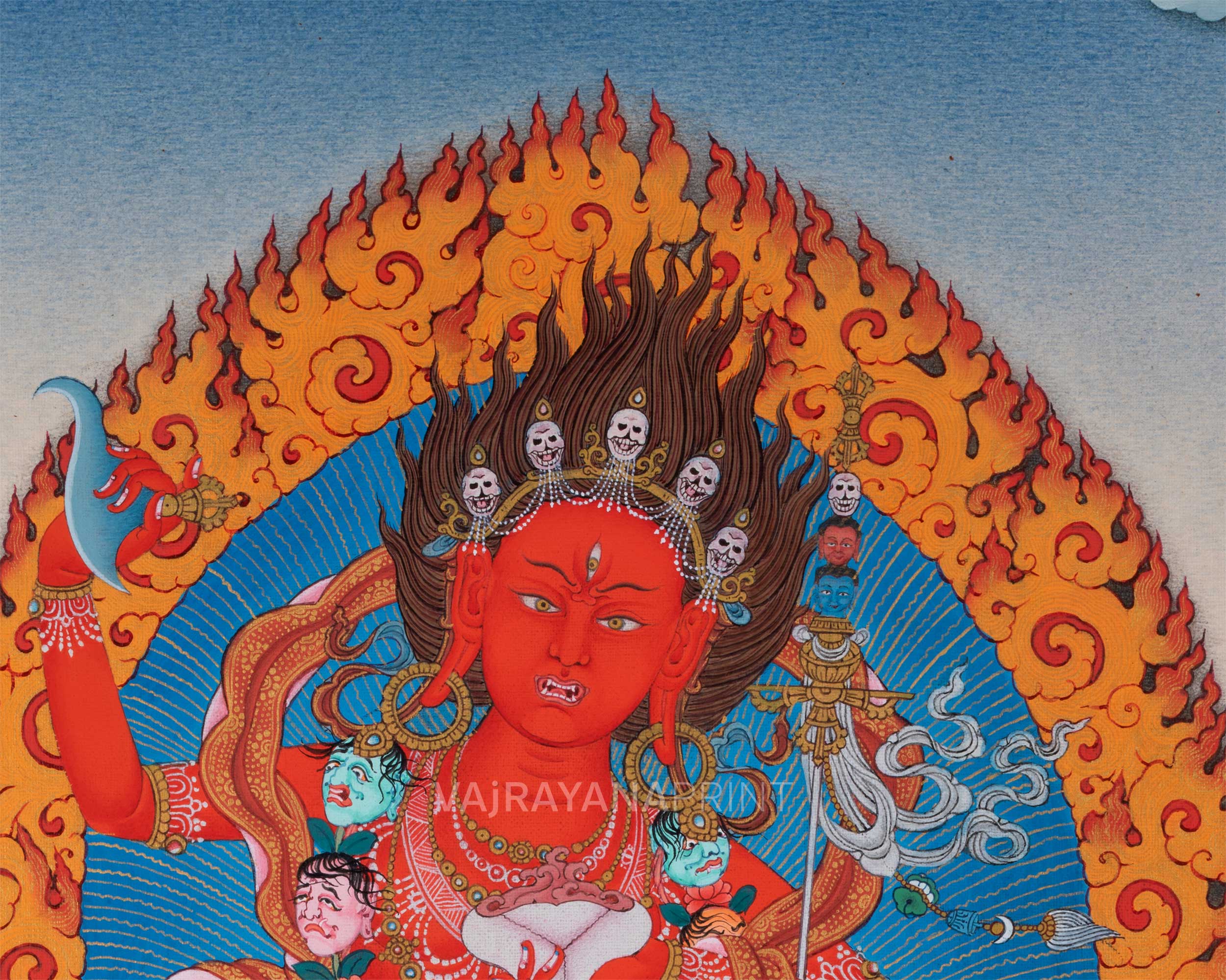 Dorje Phagmo Thangka Artwork | Thangka Print Of Wrathful Compassion