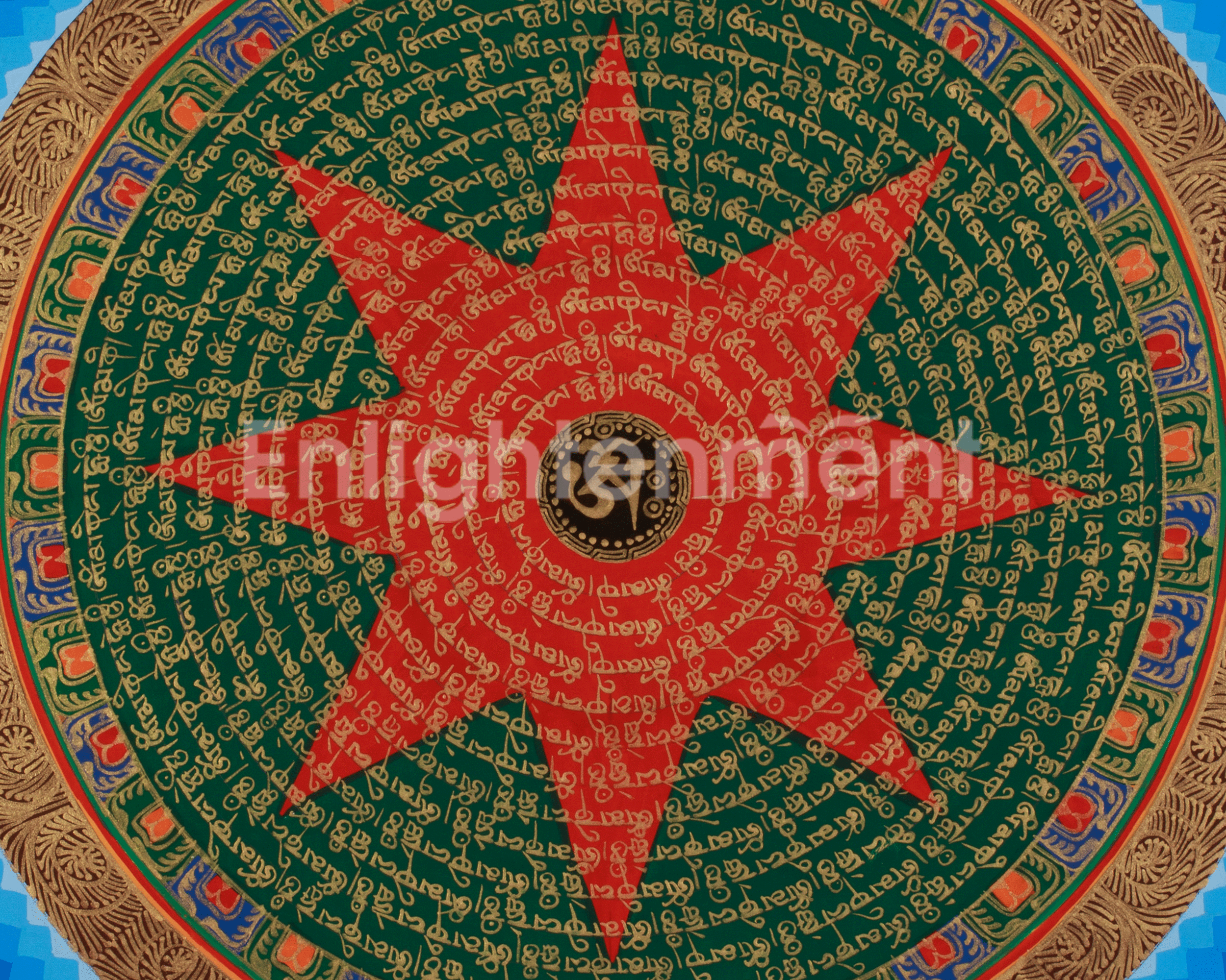 Traditional Mantra Mandala Art | Vajrayana Practice and Inner Clarity
