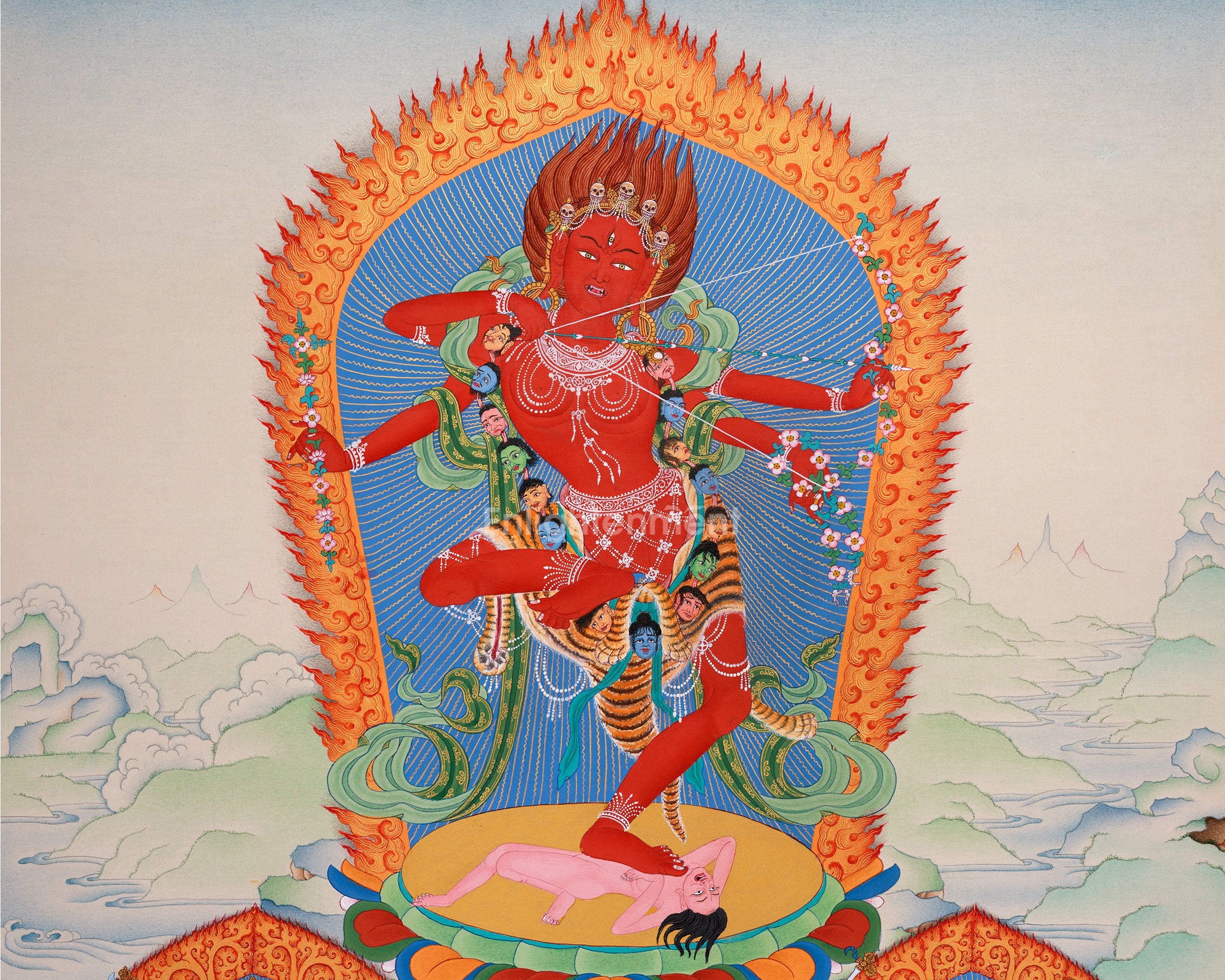 Kurukulla, Takirajja & Ganesha, Dynamic Three of Magnetizing deities of Vajrayana