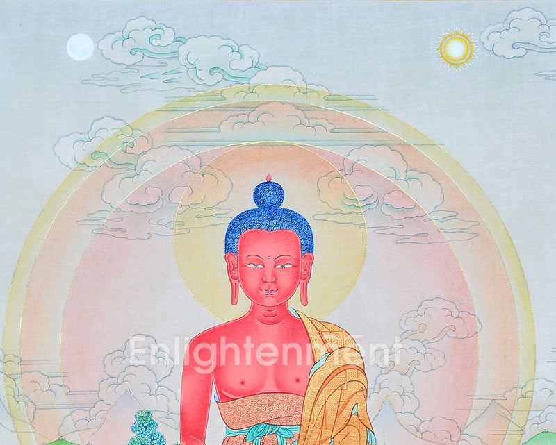 Hand Painted Amitabha Buddha Thangka | A Symbol Of Purity And Enlightenment | Traditional Tibetan Buddhism Art