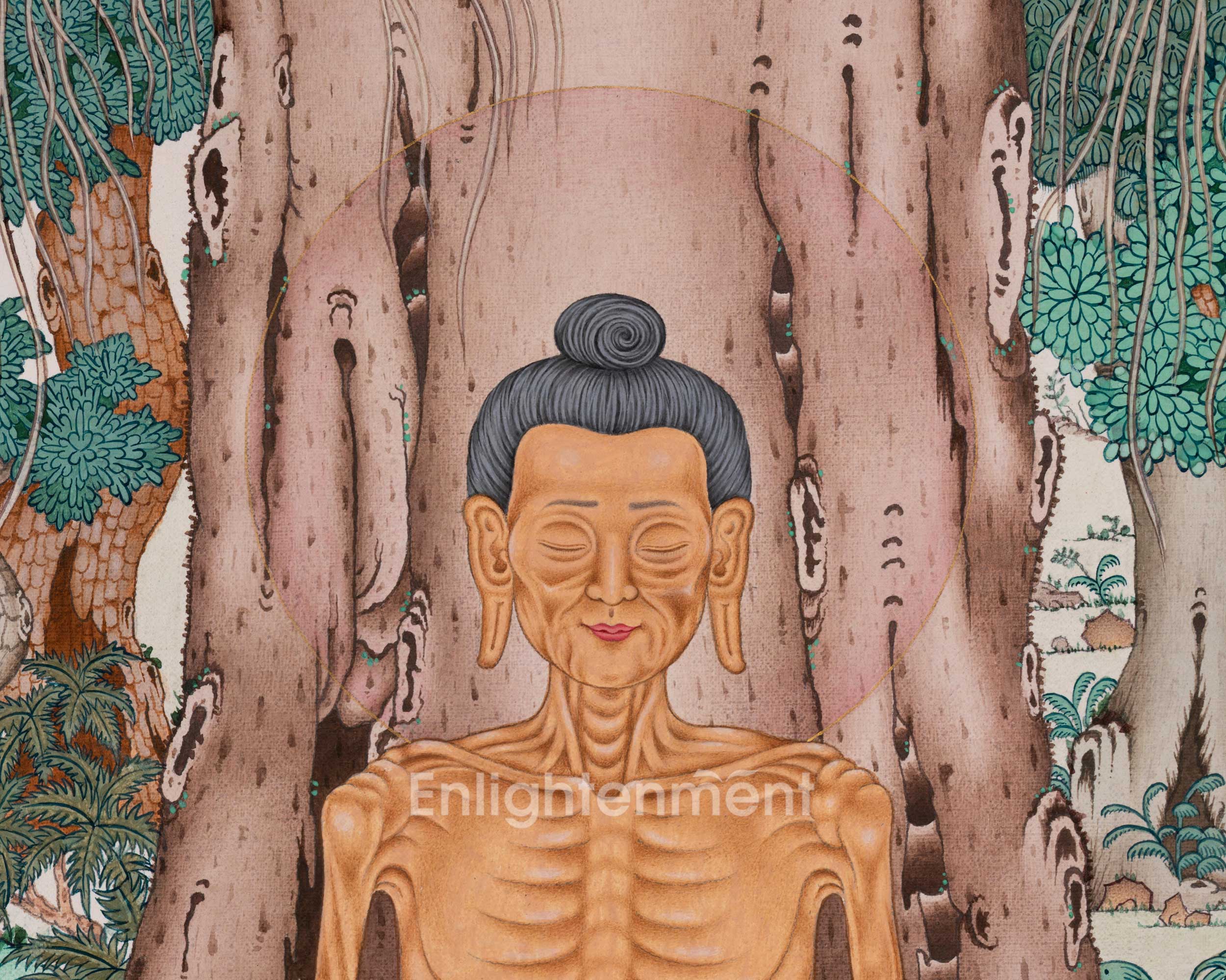 Buddha Shakyamuni Meditation Thangka