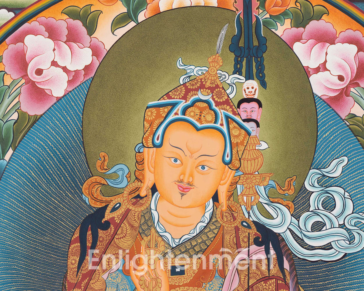 8 Guru Manifestation Thangka | Guru Rinpoche | Lotus Guru: Padmasambhava |