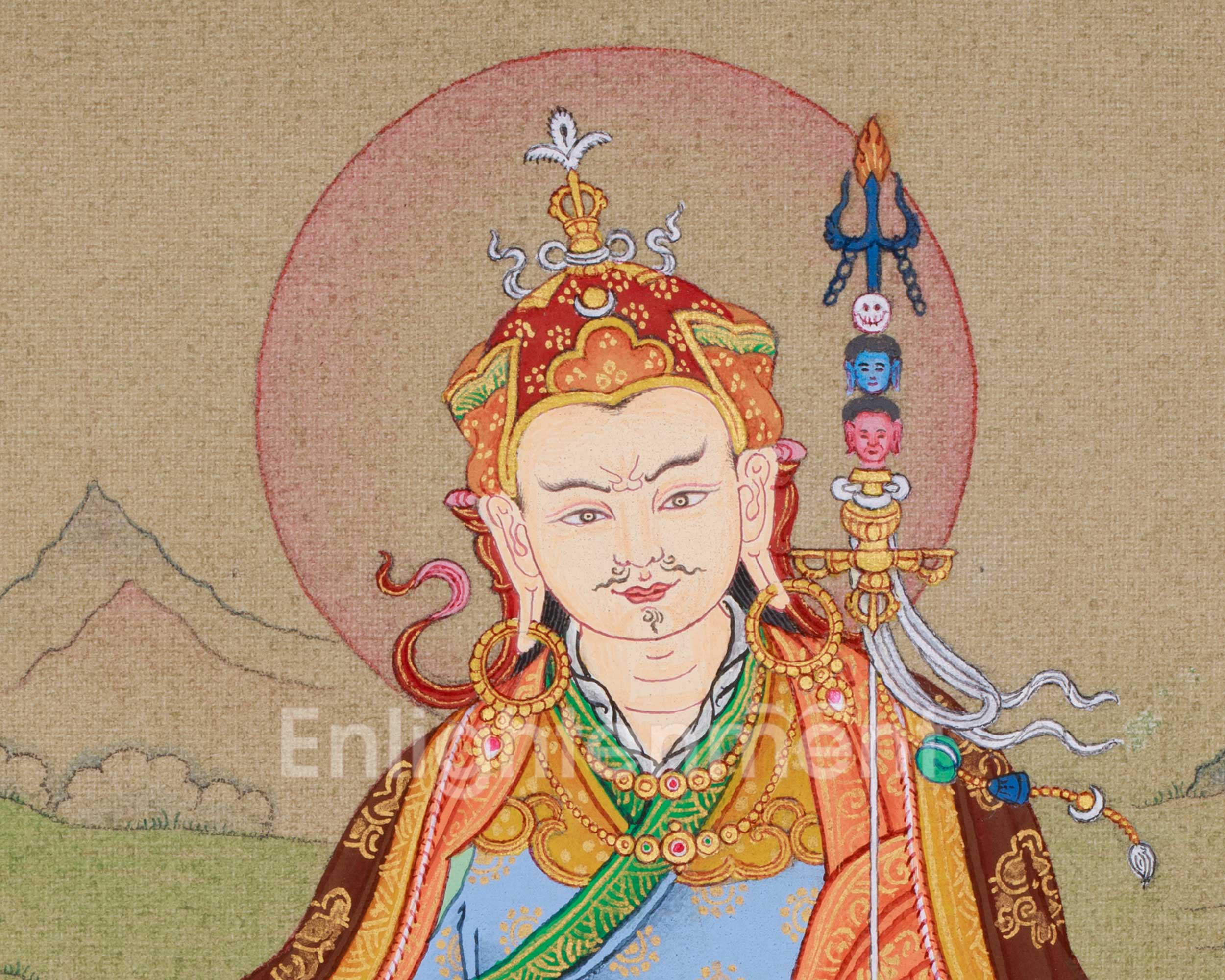 Thangka of Padmasambhava, Second Buddha | The Lotus-Born Master